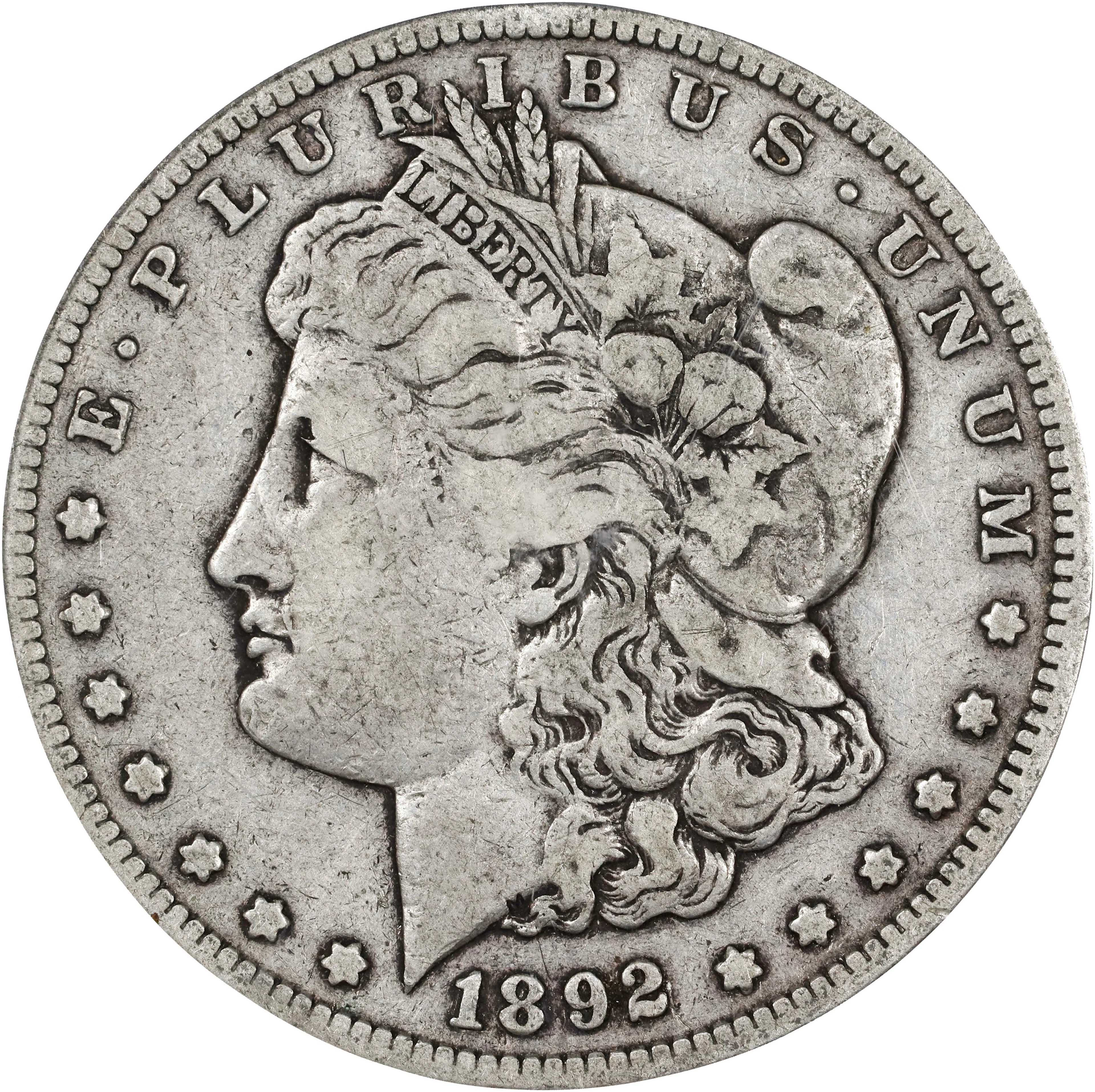 1892-CC Morgan Silver Dollar. Fine-15 (PCGS).