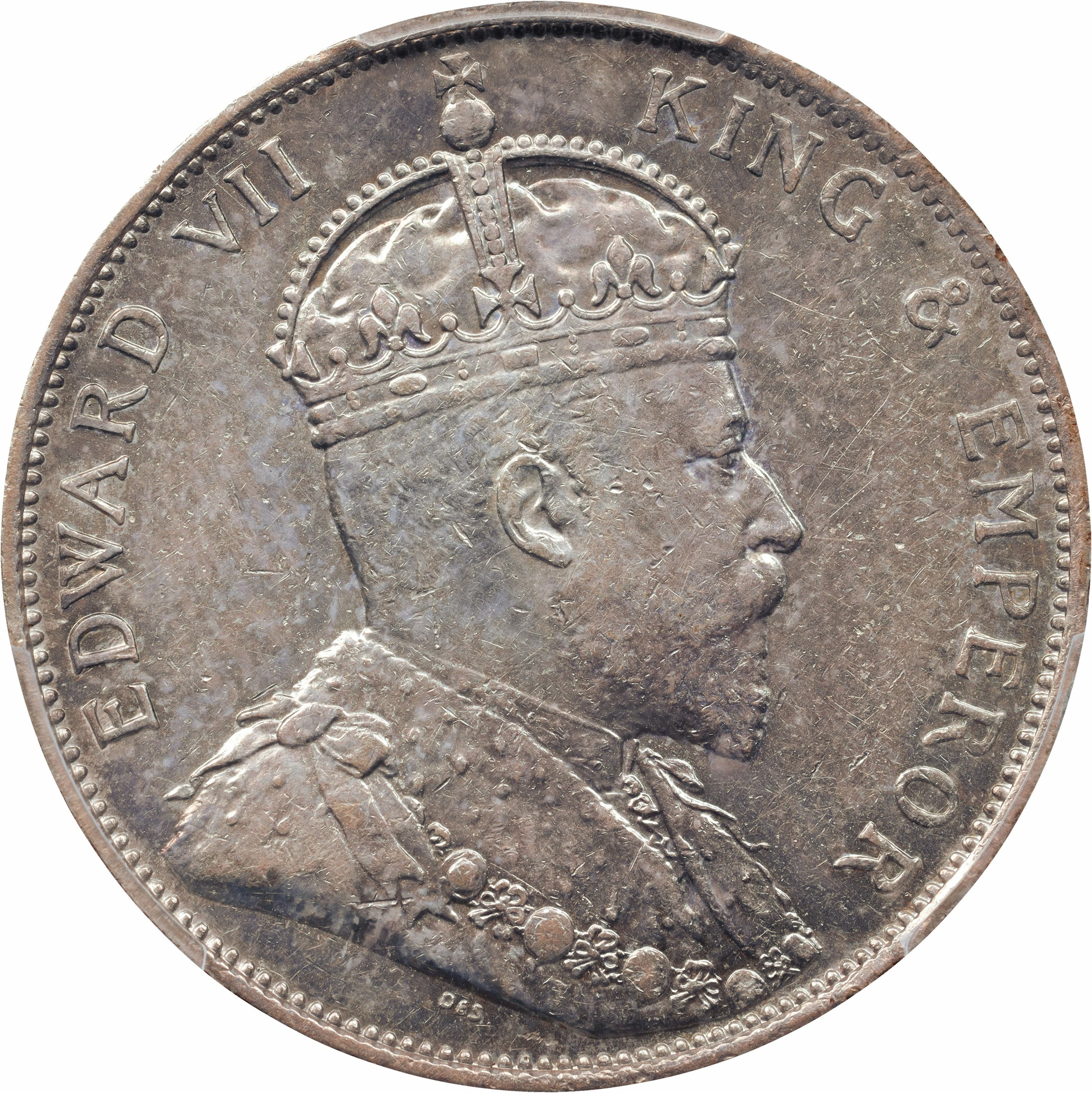 (t) HONG KONG (SAR). 50 Cents, 1902. London Mint. Edward VII. PCGS AU-53.