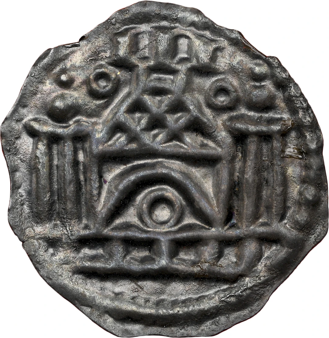 DENMARK. Penny (Bracteate), ND (1146-54). Northern Jutland Mint. Canute