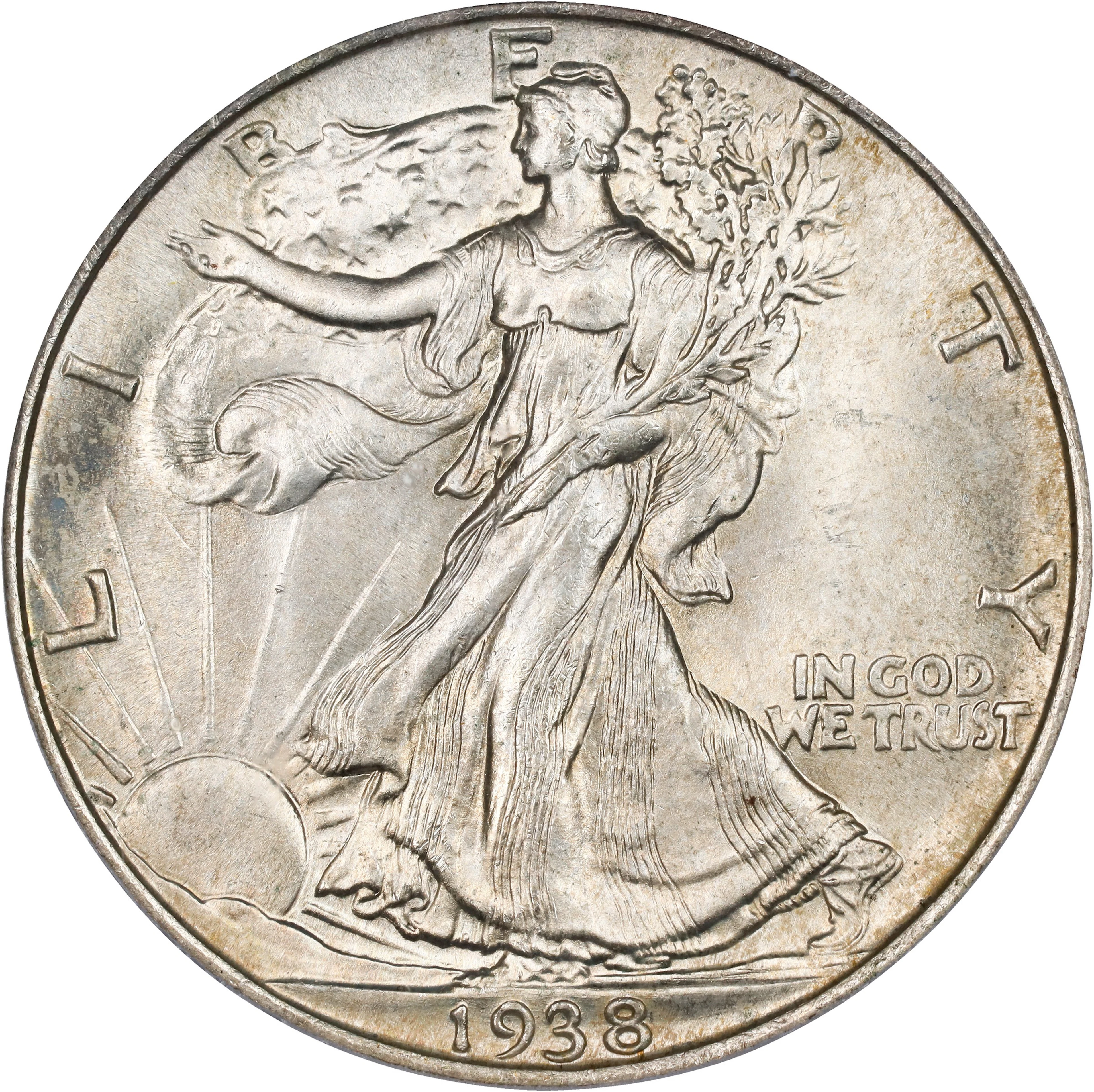 1938 Walking Liberty Half Dollar. MS-65 (PCGS).