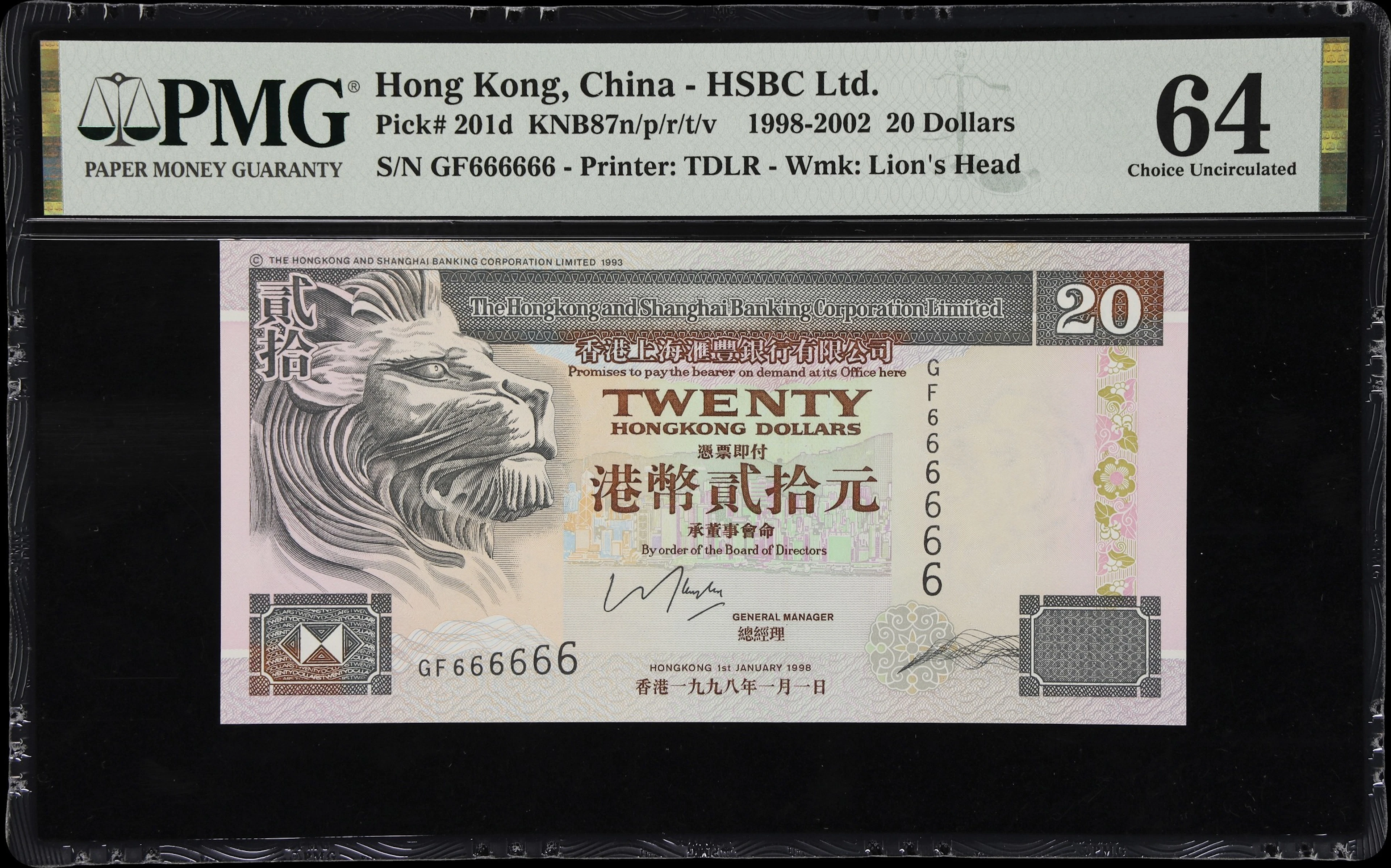 (t) HONG KONG (SAR). Hong Kong & Shanghai Banking Corporation. 20