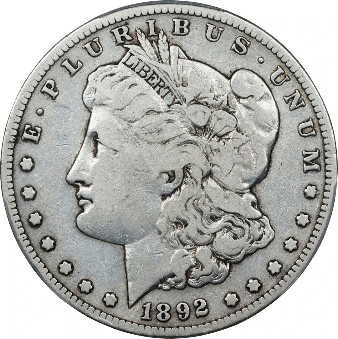 1892-S Morgan Silver Dollar. Fine Details--Cleaned (PCGS).