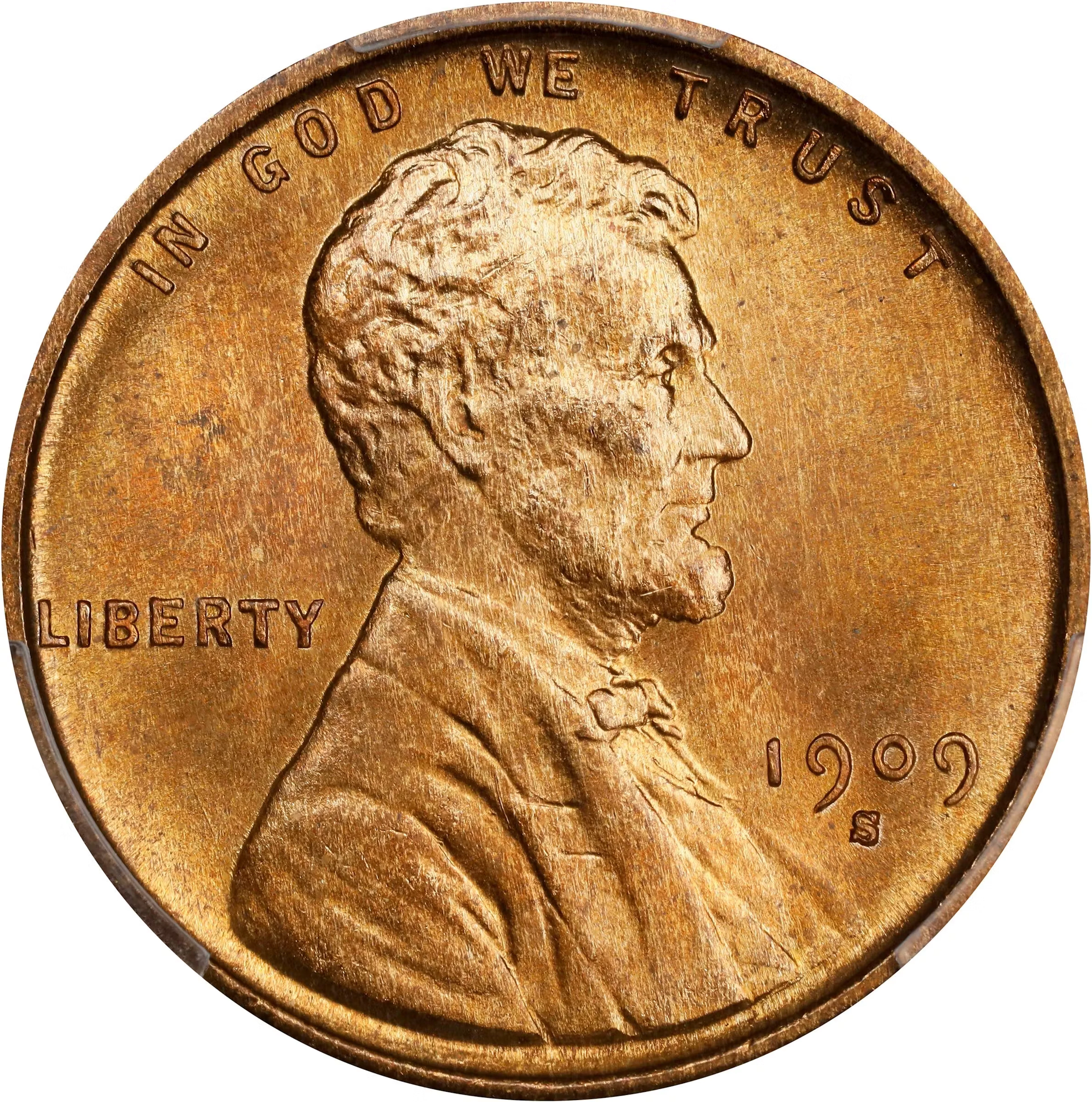 1909-S Lincoln Cent. V.D.B. MS-66+ RD (PCGS).