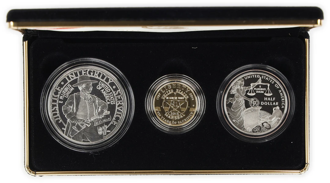 (0.242 oz, 7.527 g AGW). 2015-W U.S. Marshals Service 225th Anniversary