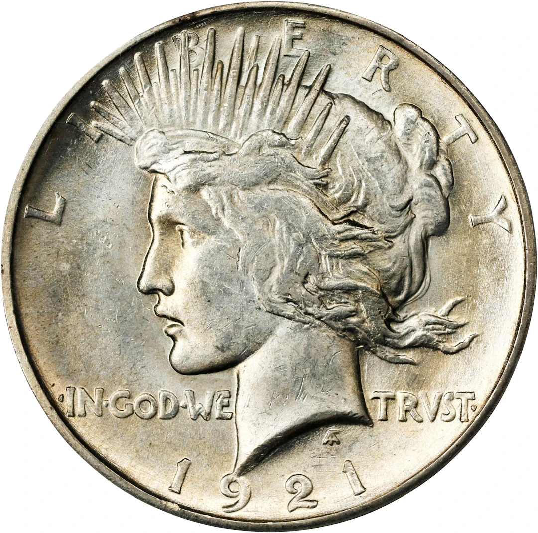 1921 Peace Silver Dollar. High Relief. MS-63 (PCGS). CAC. OGH Generation 3.1.