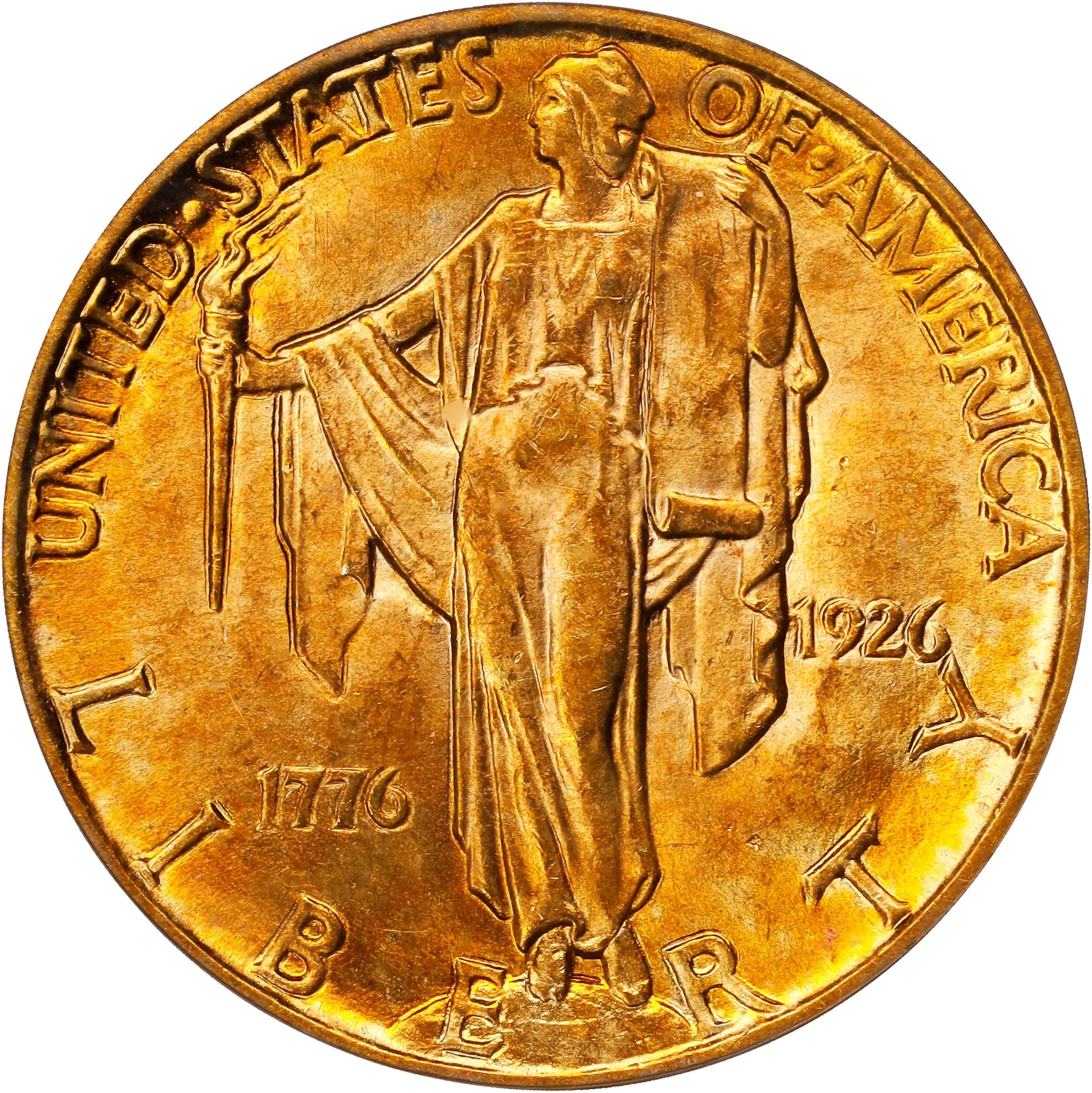 1926 Sesquicentennial of American Independence Quarter Eagle. MS-64 (PCGS).