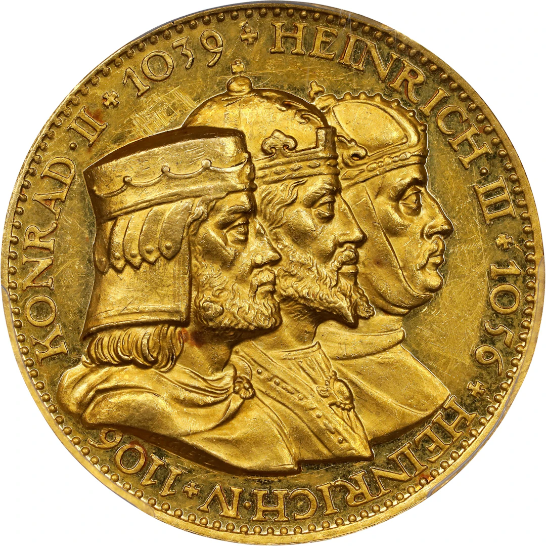 GERMANY. Weimar Republic. Speyer Cathedral's 900th Anniversary Gold