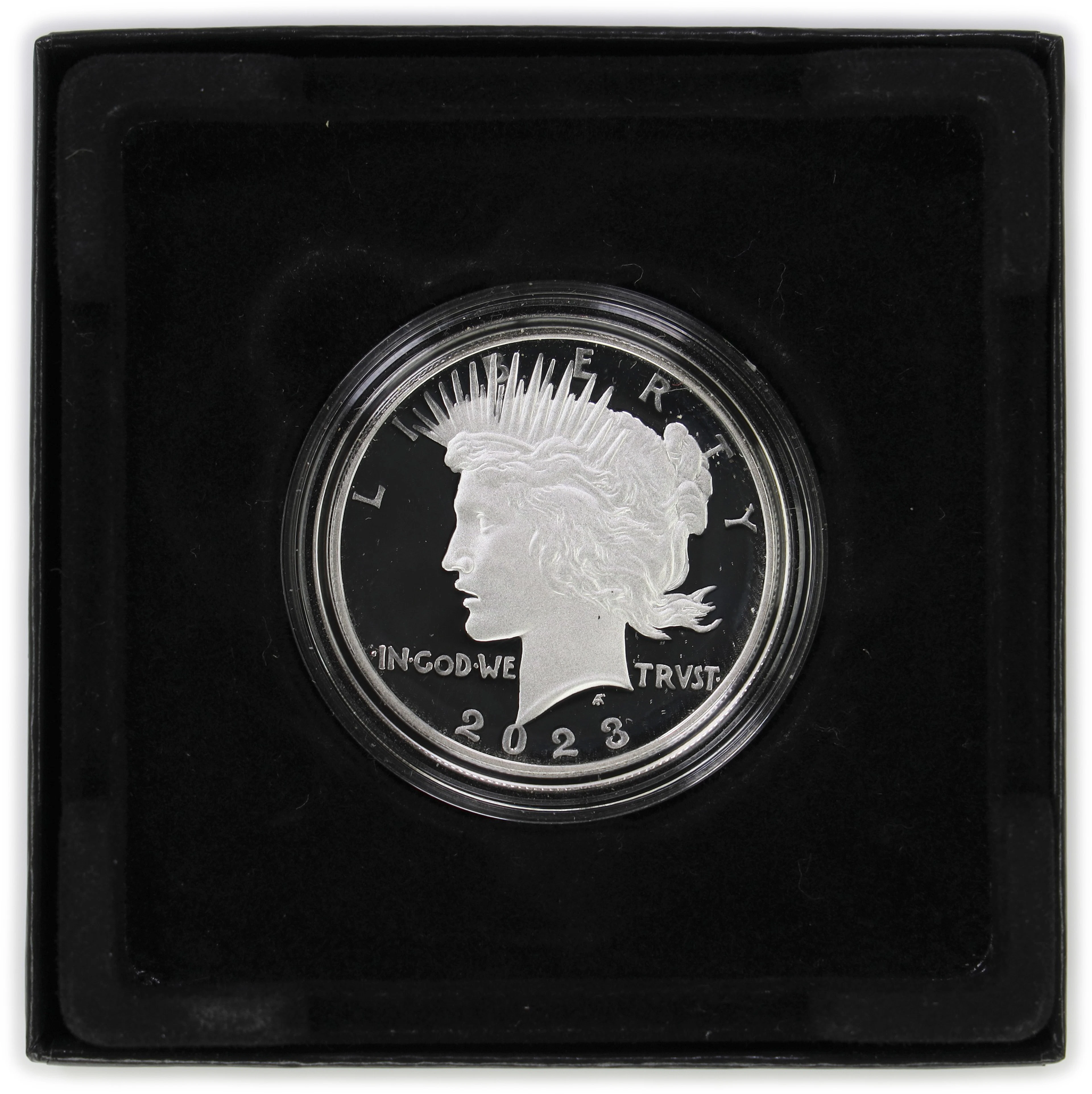 (0.859 oz, 26.718 g ASW). 2023-S Peace Silver Dollar.