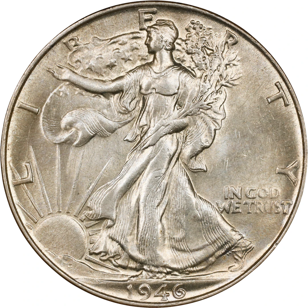 1946 Walking Liberty Half Dollar. MS-63 (ANACS). OH.