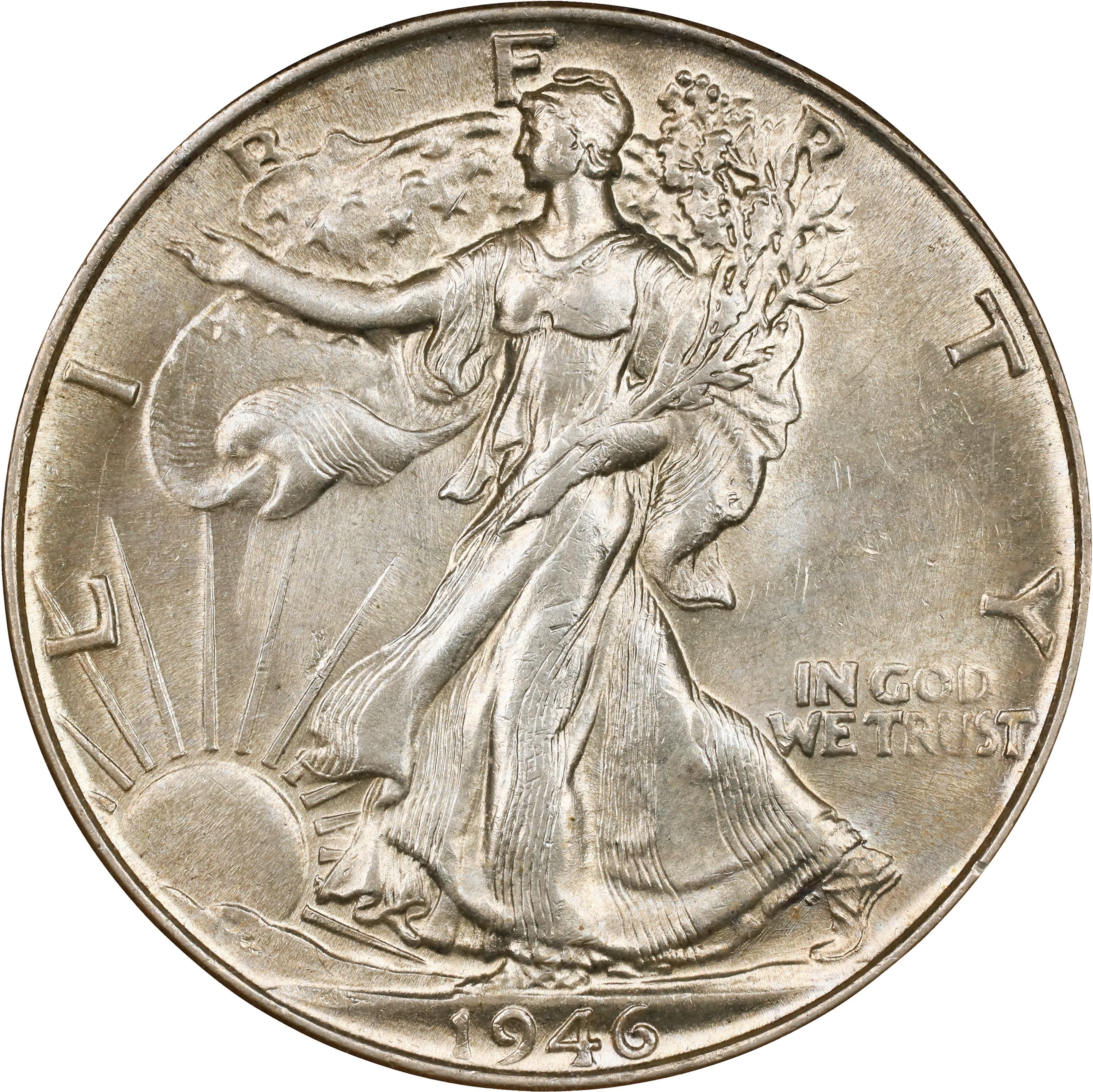 1946 Walking Liberty Half Dollar. MS-63 (ANACS). OH.