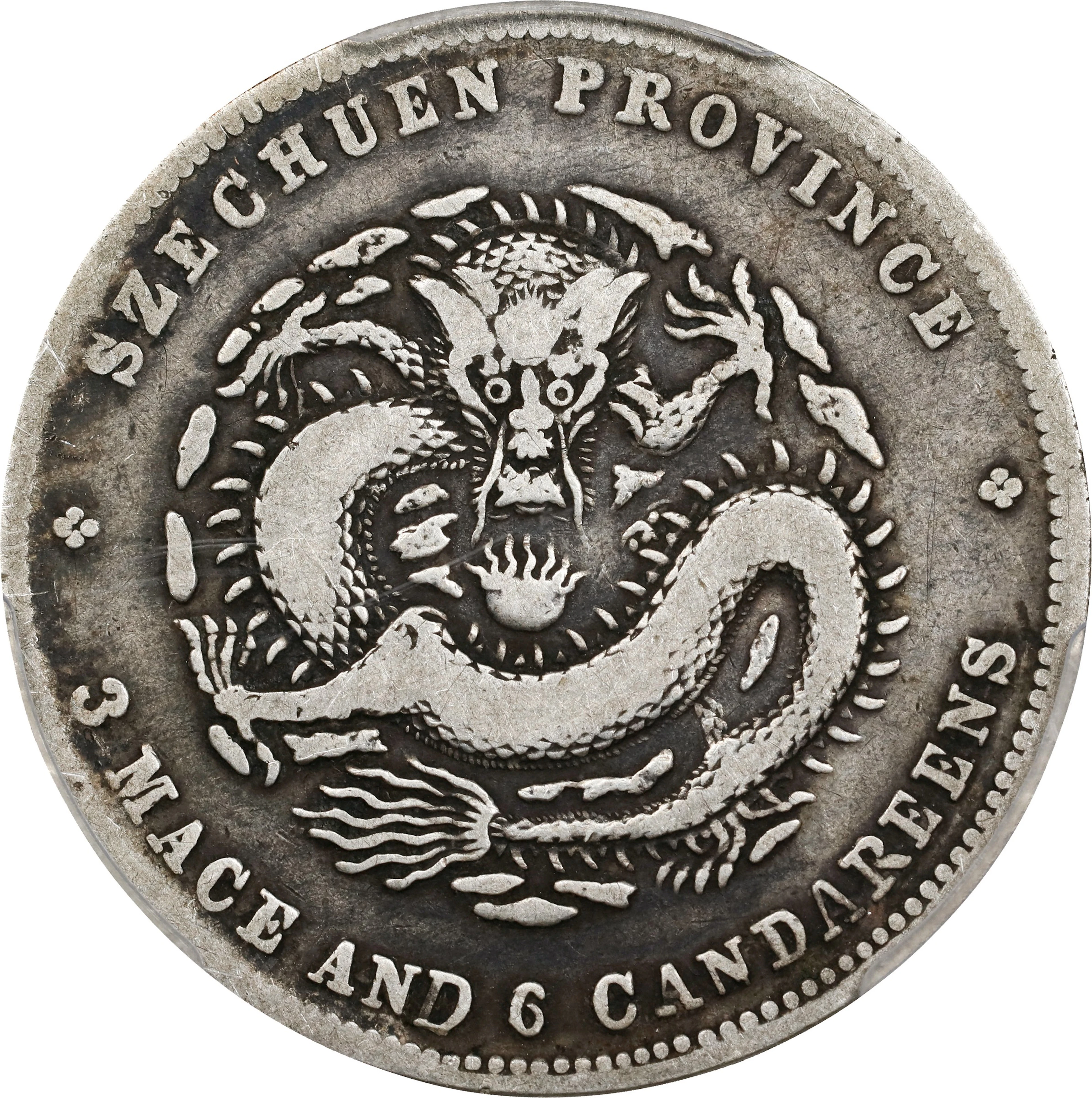 (t) CHINA. Szechuan. 3 Mace 6 Candareens (50 Cents), ND (1901-08).