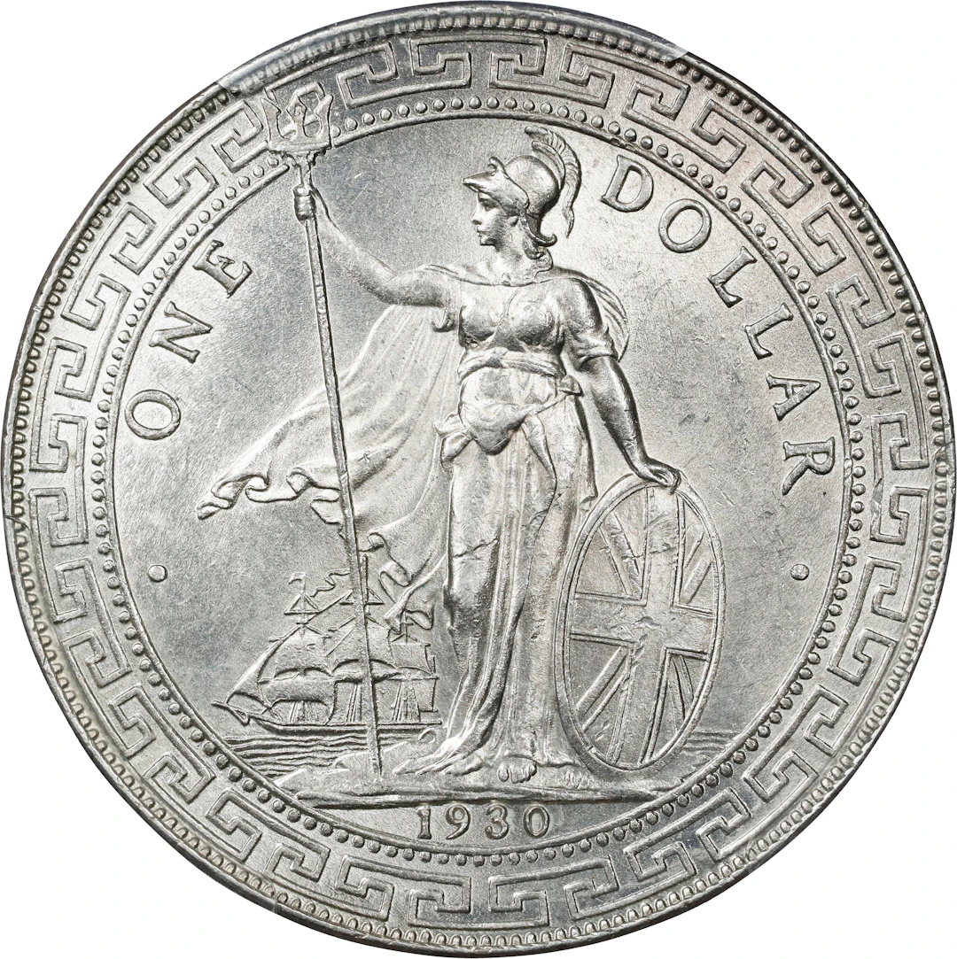 GREAT BRITAIN. Trade Dollar, 1930-B. Bombay Mint. George V. PCGS MS-64.