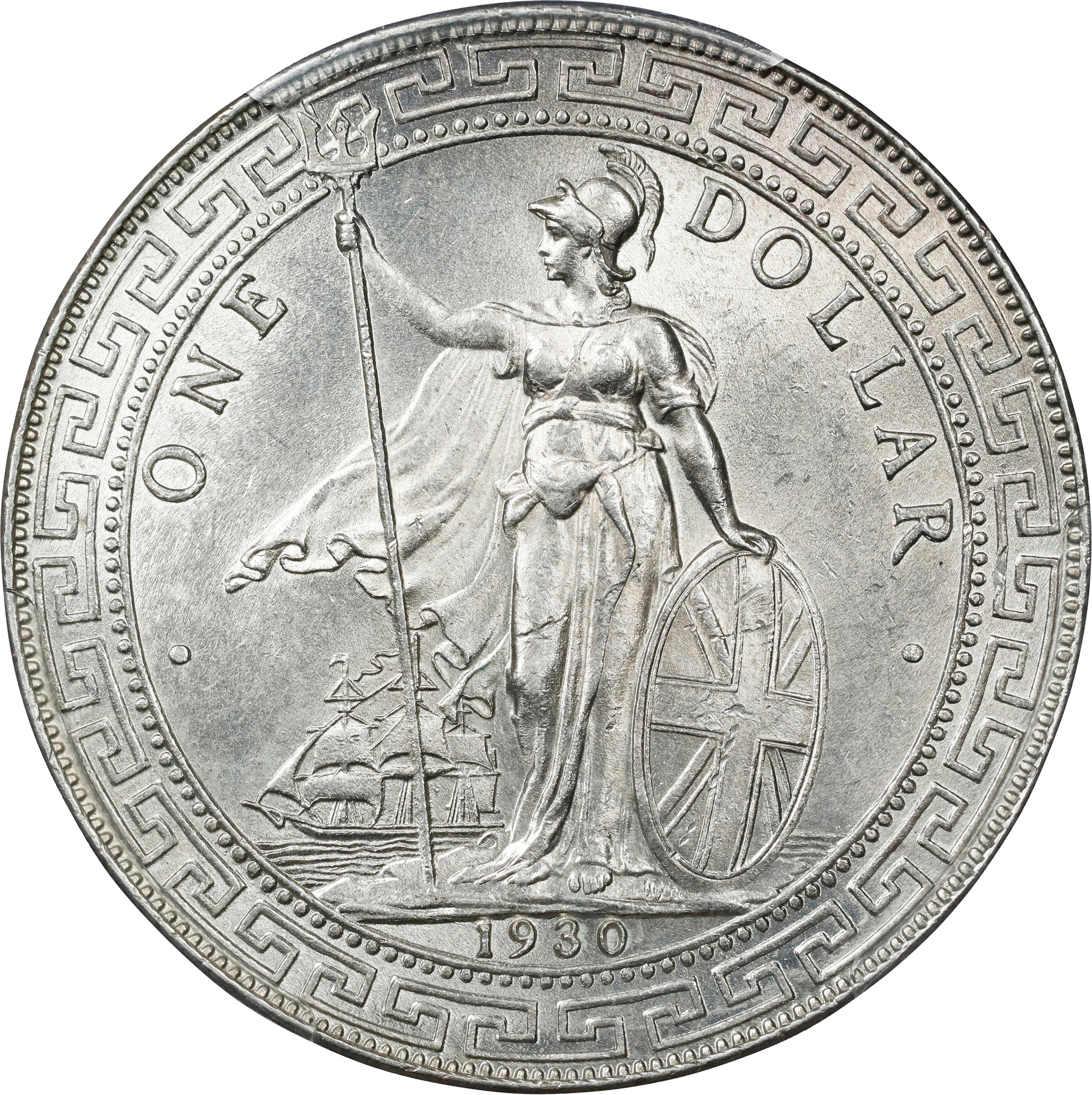 GREAT BRITAIN. Trade Dollar, 1930-B. Bombay Mint. George V. PCGS MS-64.