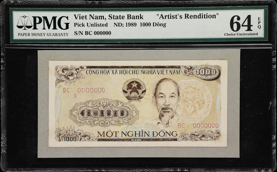 VIETNAM. Cong Hoa Xa Hoi Chu Nghia Viet Nam. 1000 Dong, ND (1989).