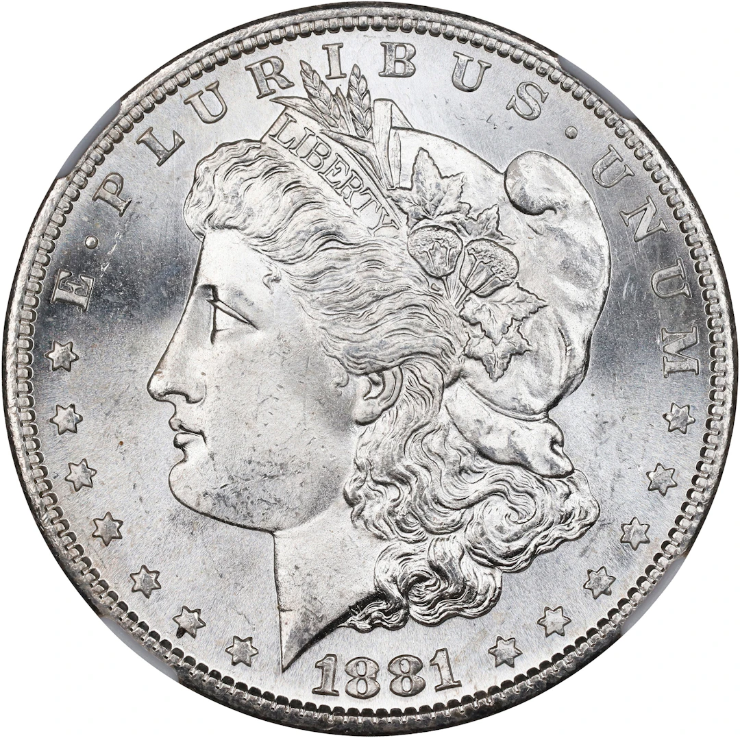 1881-S Morgan Silver Dollar. MS-65 (NGC).