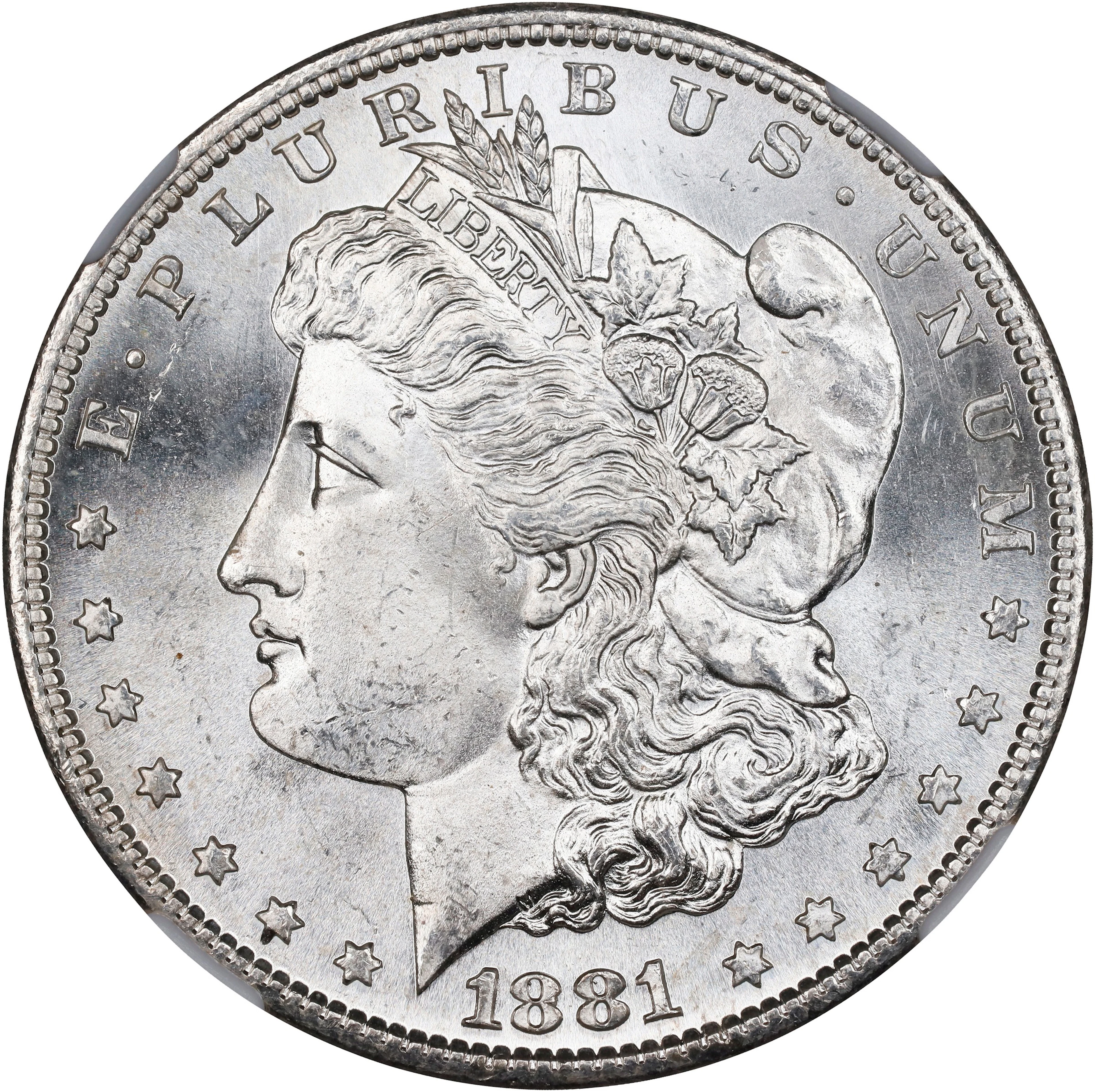 1881-S Morgan Silver Dollar. MS-65 (NGC).