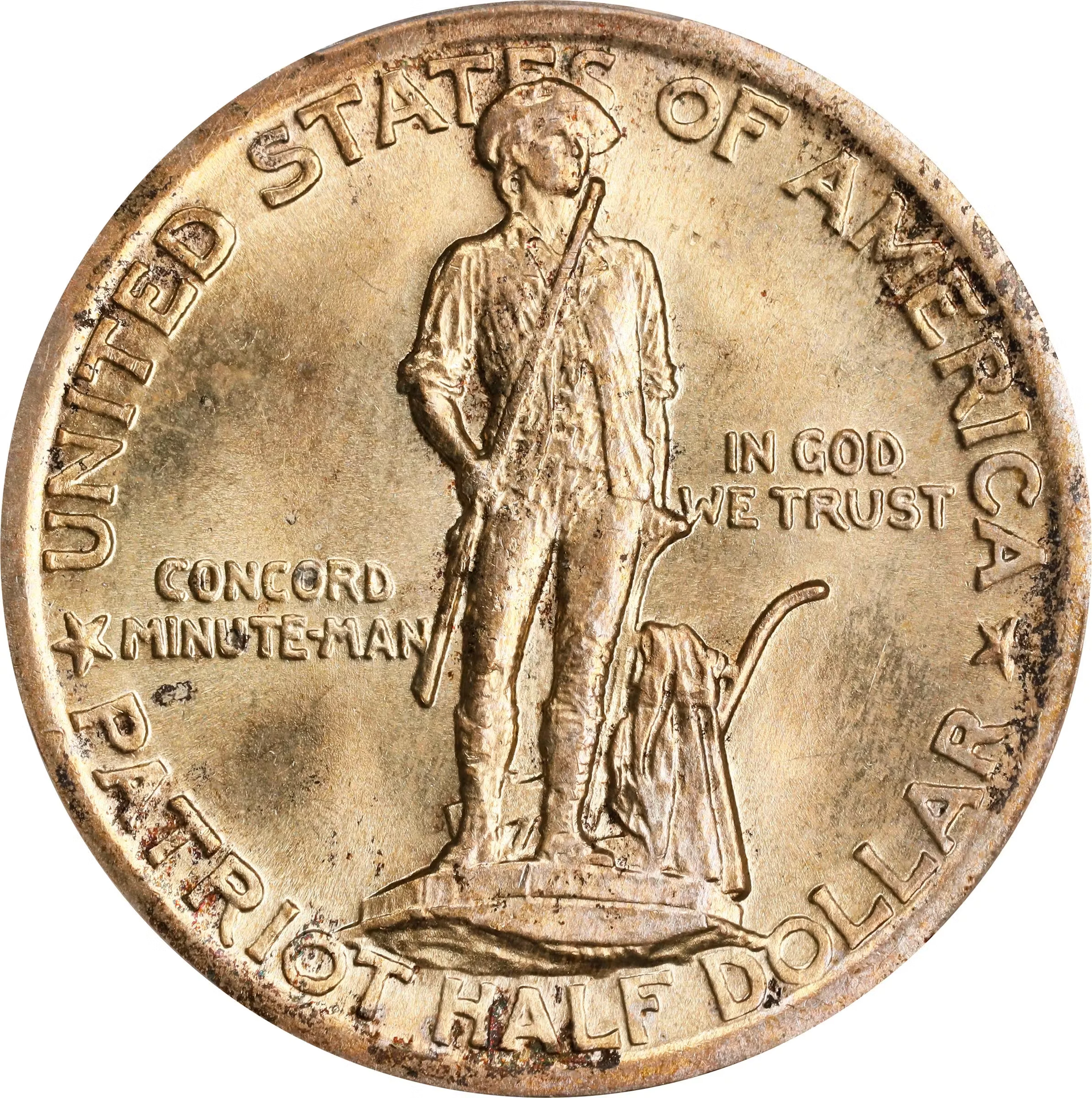 1925 Lexington-Concord Sesquicentennial. MS-66 (PCGS).