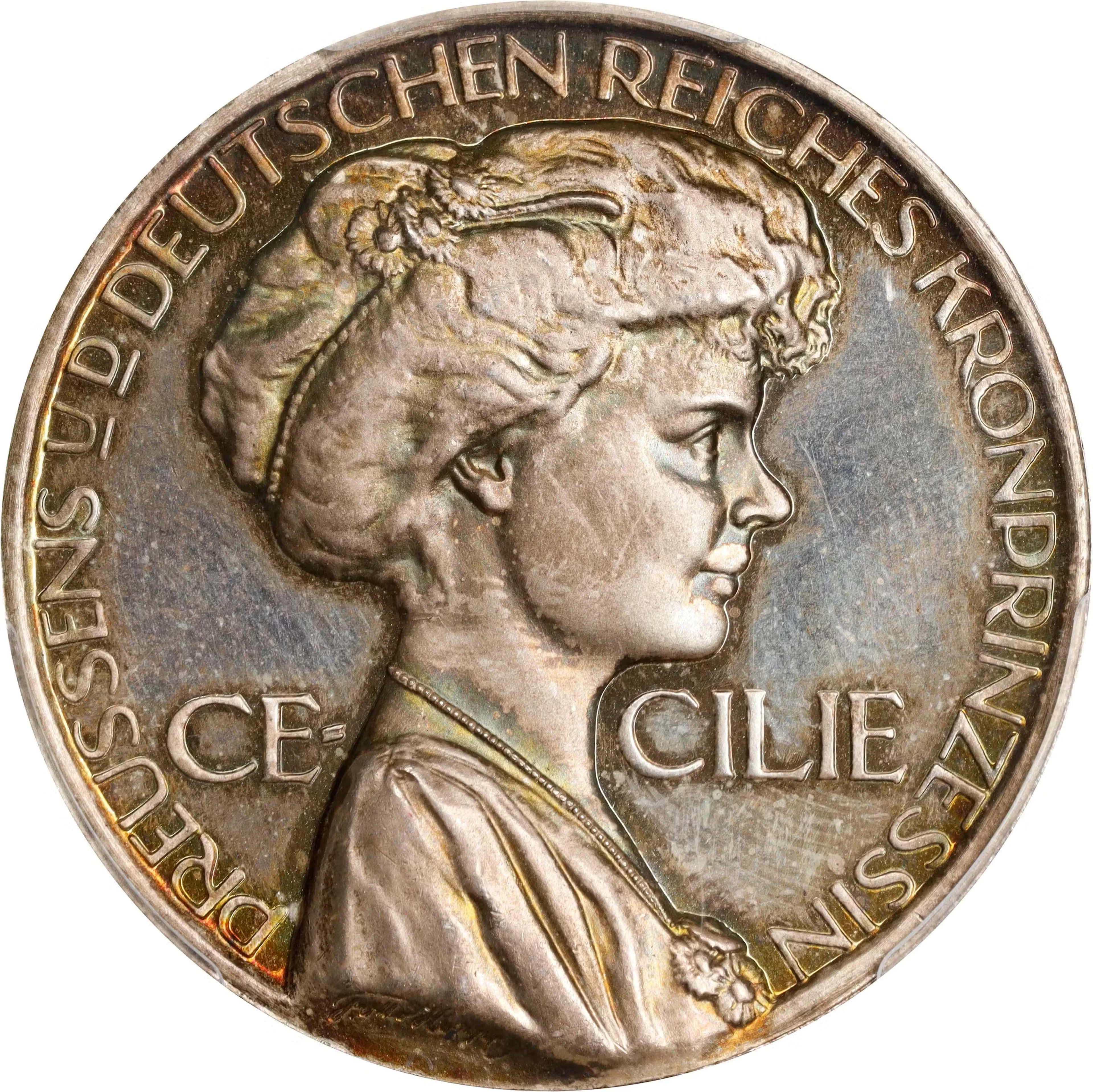 GERMANY. Empire. Princess Cecilie Auguste and Red Cross Silver Medal