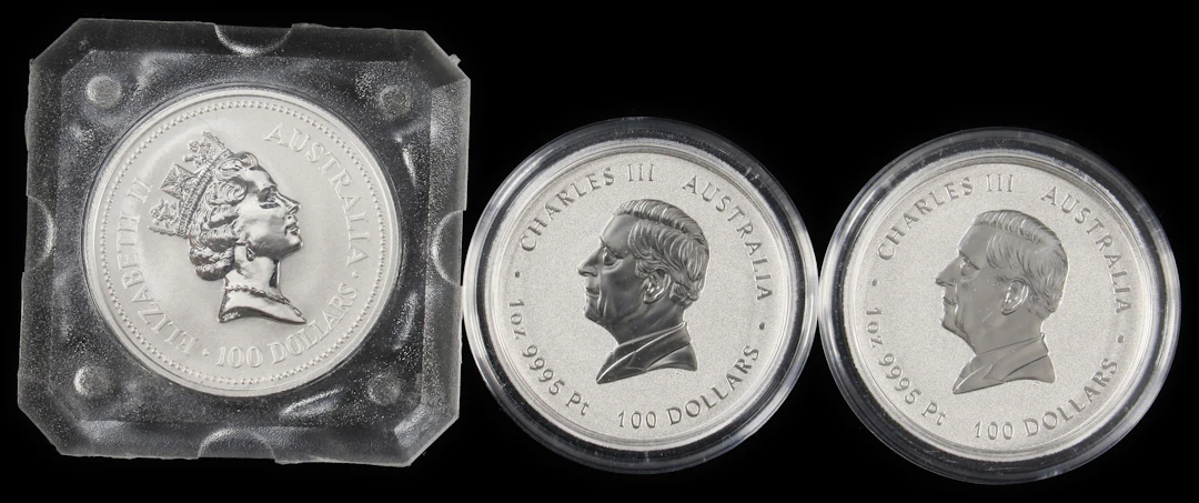 (3 oz, 93.312 g APtW). Australia. Lot of (3) Mixed Date 1 oz Platinum $100.