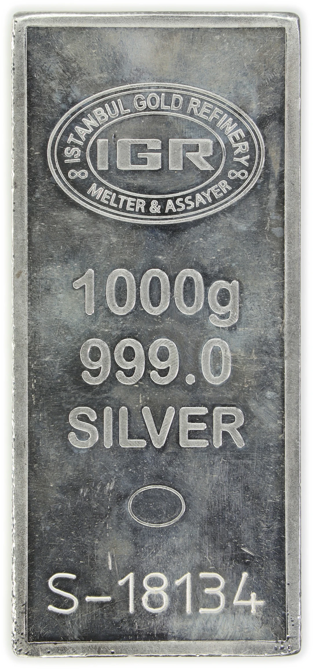 (32.151 oz, 1000 g ASW). IGR 1 Kilo Silver Bar.