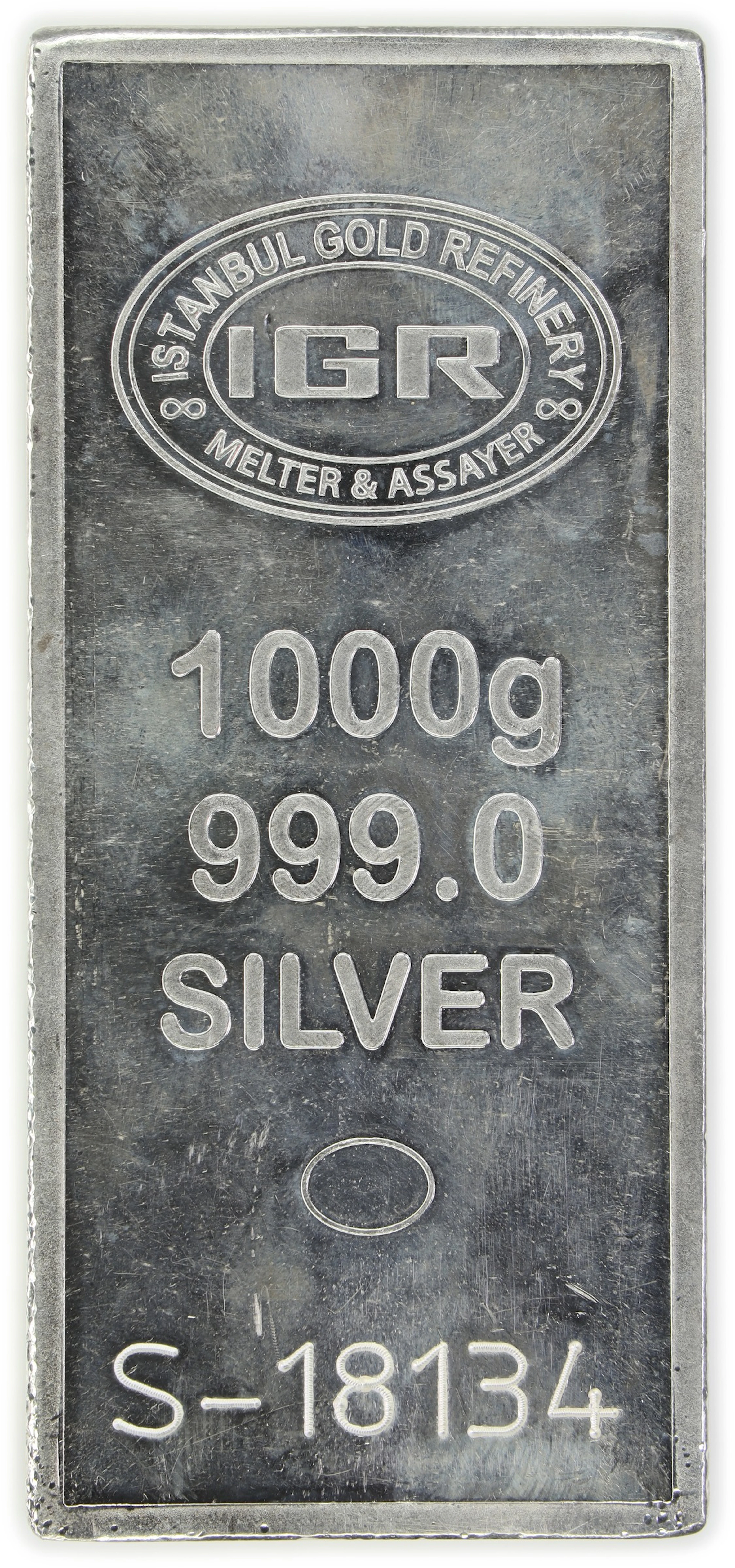 (32.151 oz, 1000 g ASW). IGR 1 Kilo Silver Bar.