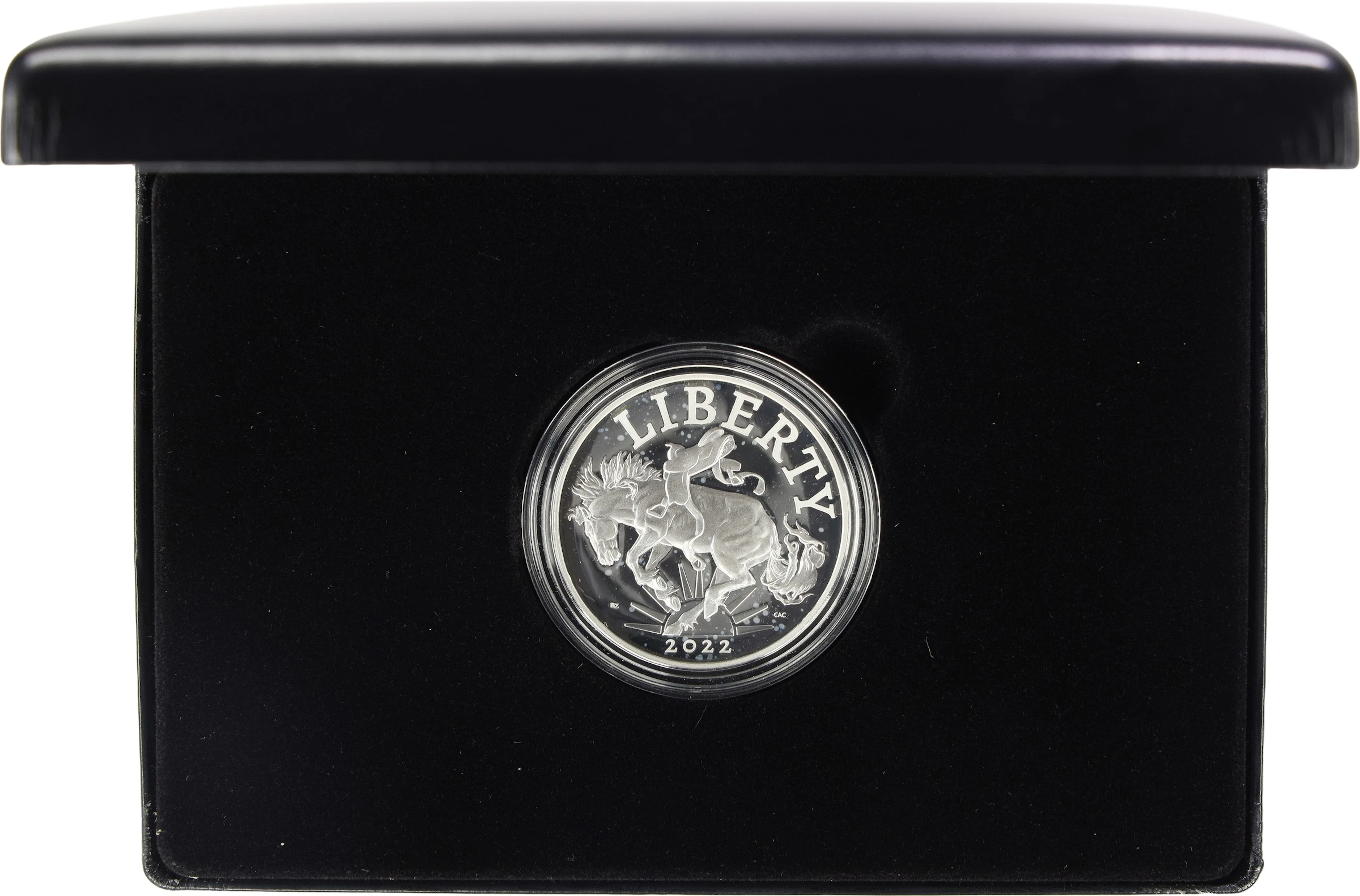 (1 oz, 31.104 g ASW). 2022-P American Liberty Silver Medal. Proof.