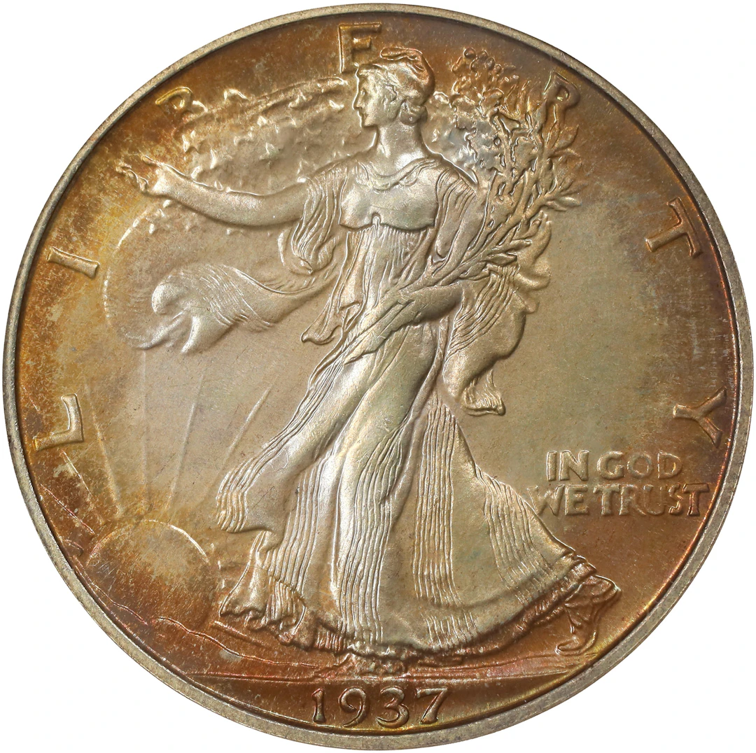 1937 Walking Liberty Half Dollar. Proof-66 (NGC).