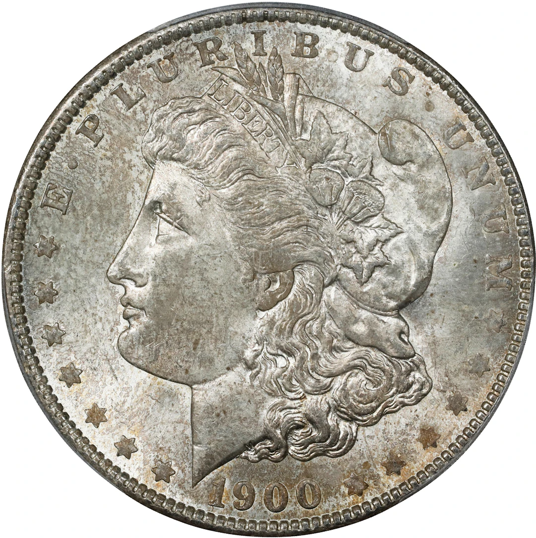 1900-O Morgan Silver Dollar. MS-64+ (PCGS).