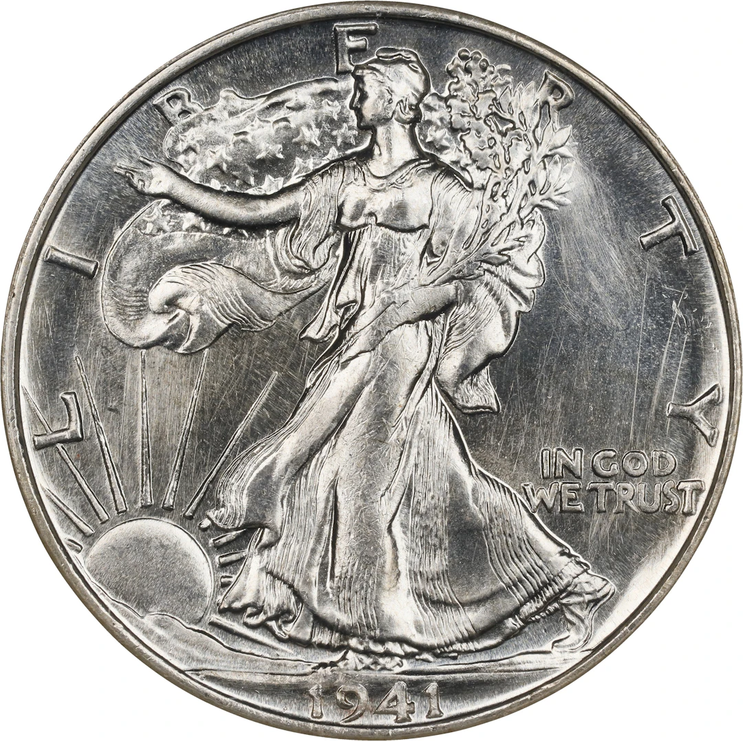 1941-S Walking Liberty Half Dollar. MS-67 (NGC).