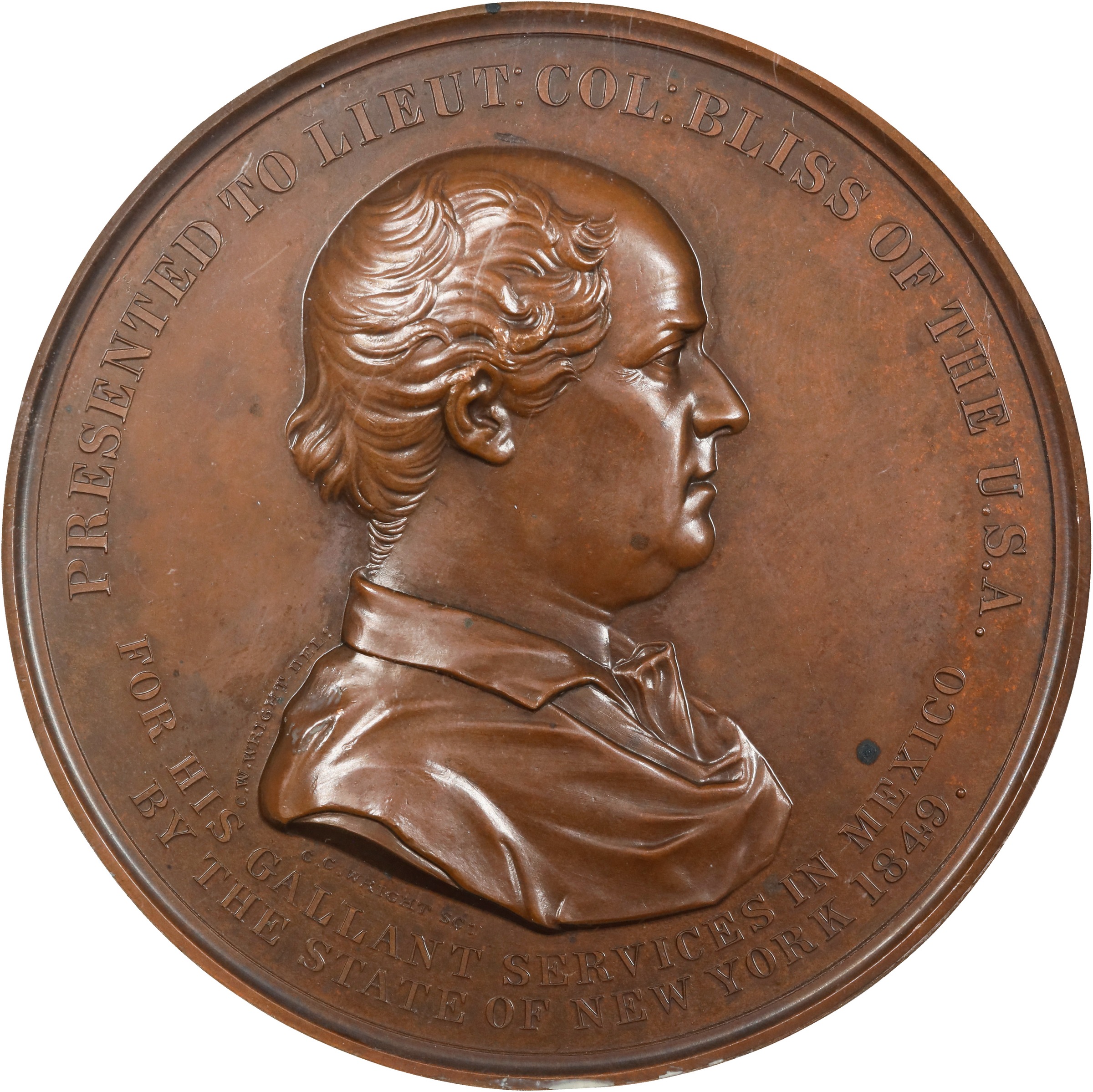 1849 Lieutenant Colonel Bliss, Mexican-American War Medal. Julian