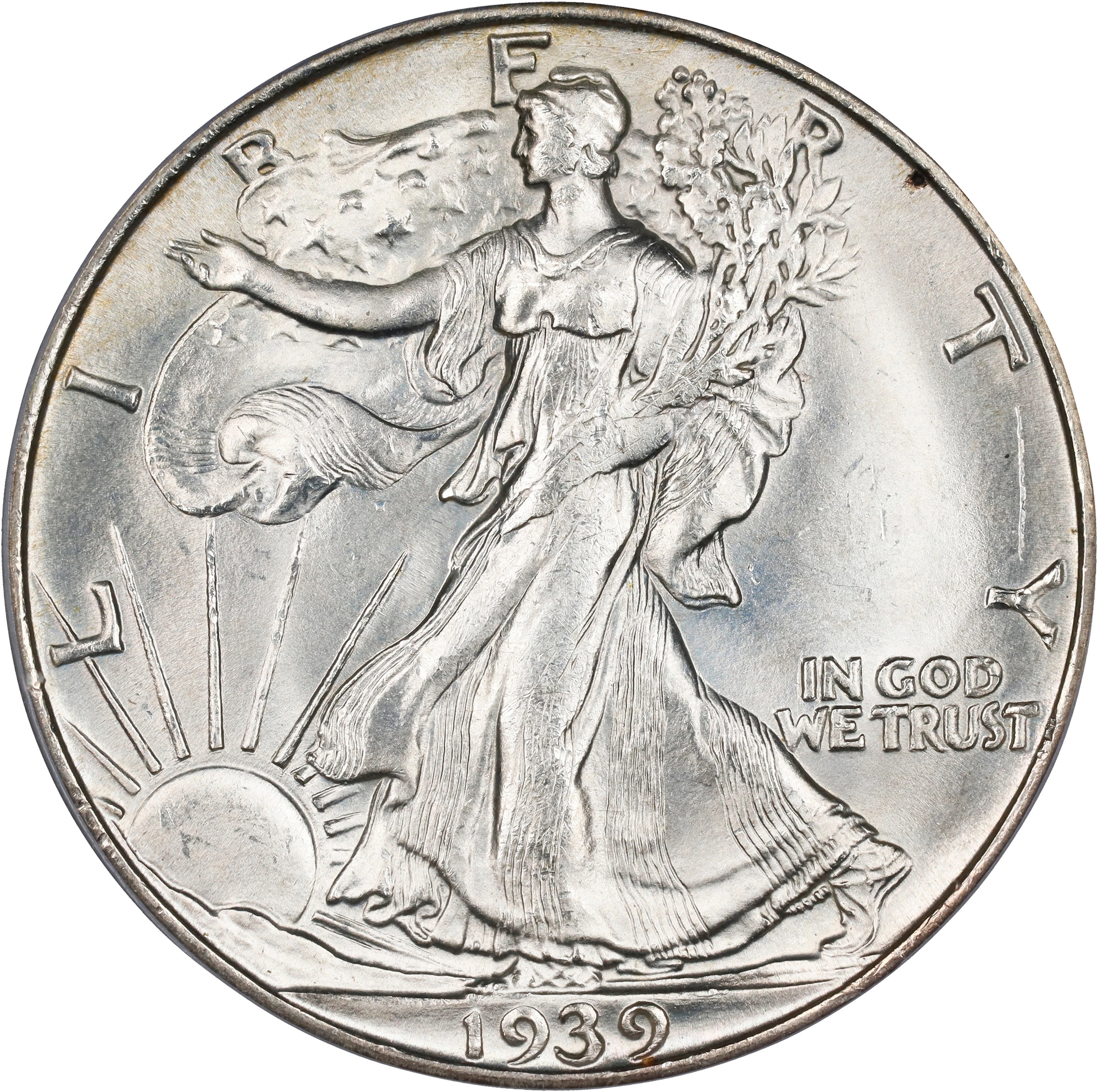 1939-S Walking Liberty Half Dollar. MS-64 (PCGS).