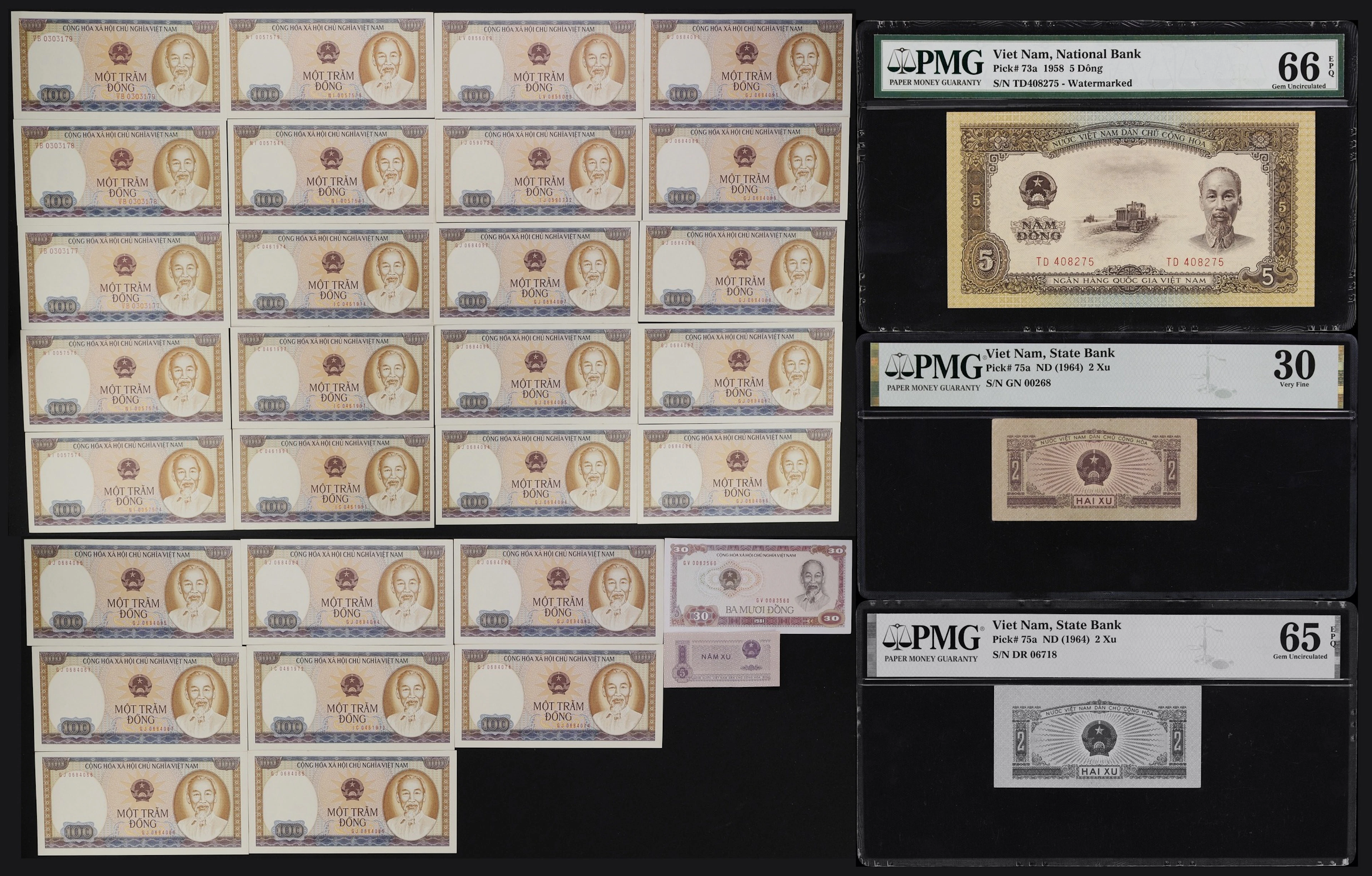 VIETNAM. Lot of (33). National Bank of Vietnam & State Bank of Vietnam.