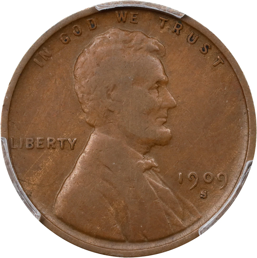 1909-S Lincoln Cent. V.D.B. Fine-15 (PCGS).