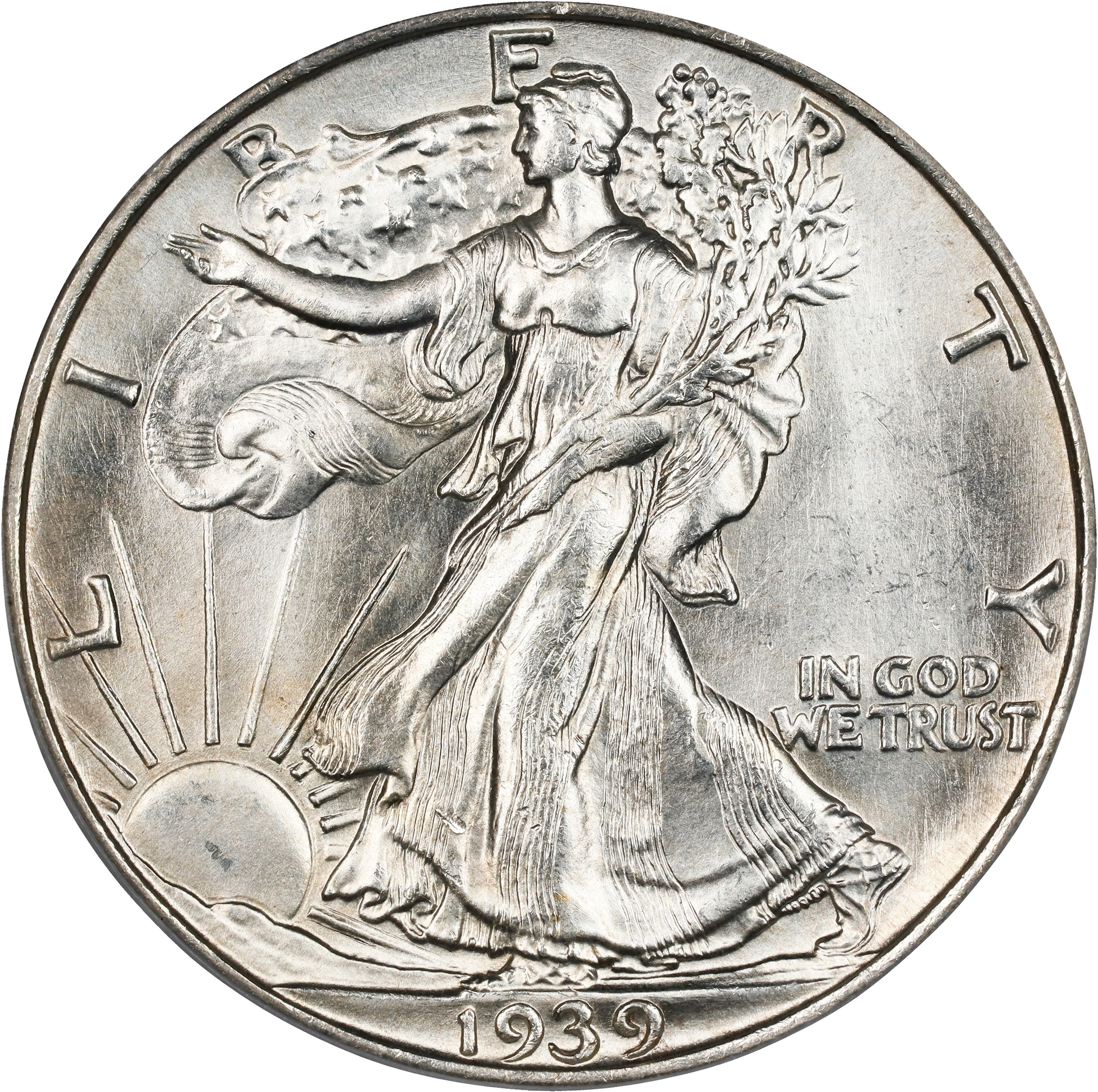 1939-S Walking Liberty Half Dollar. MS-66 (PCGS).
