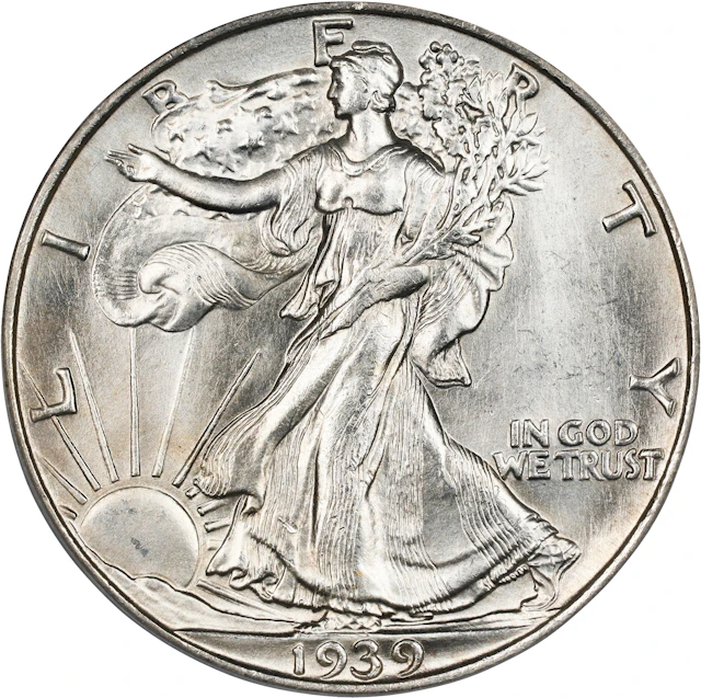 1939-S Walking Liberty Half Dollar. MS-66 (PCGS).