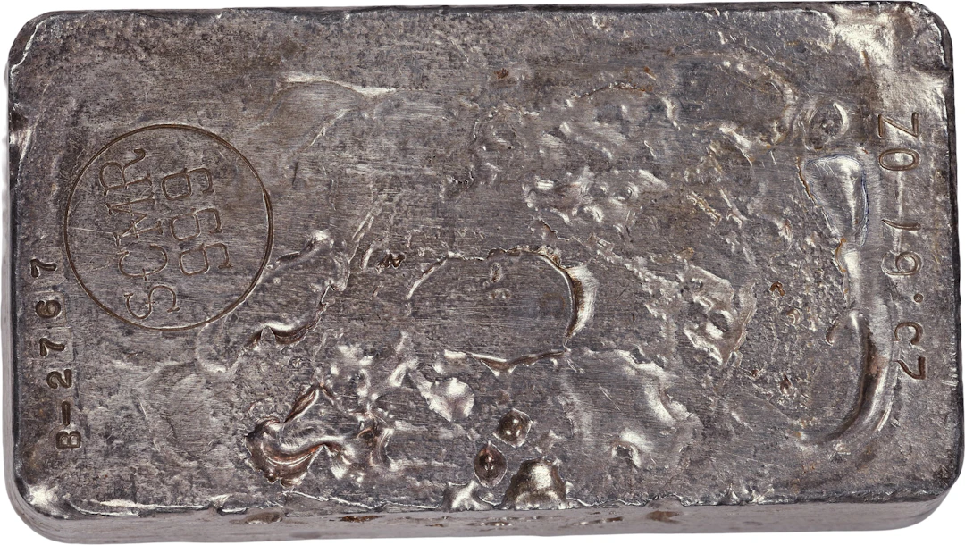 (25.67 oz, 798.44 g ASW). SCMR 25.67 oz Silver Bar.