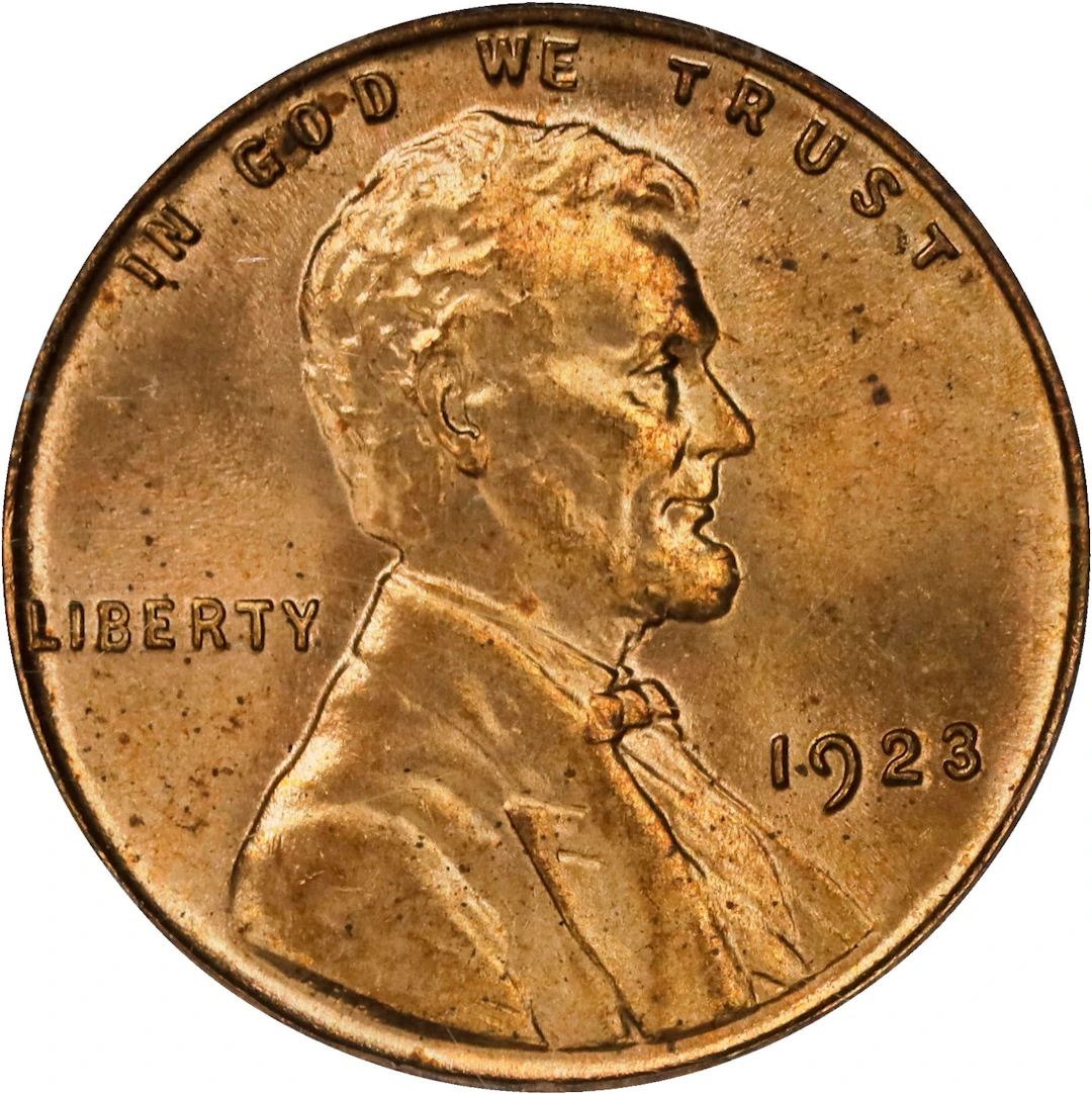 1923 Lincoln Cent. MS-65 RB (PCGS). OGH Generation 3.0.