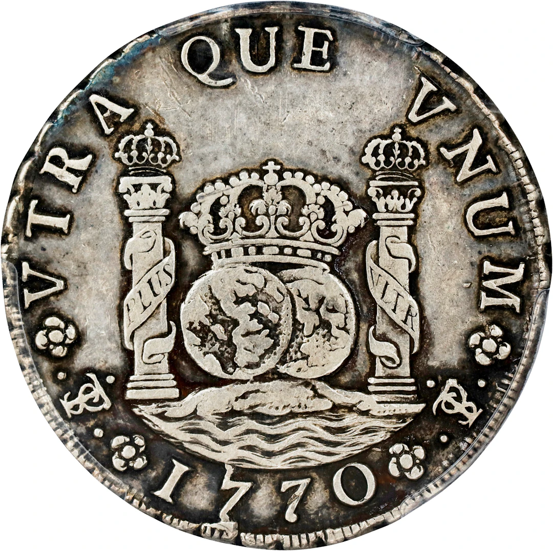 BOLIVIA. 8 Reales, 1770-PTS JR. Potosi Mint. Charles III. PCGS Genuine--Cleaned
