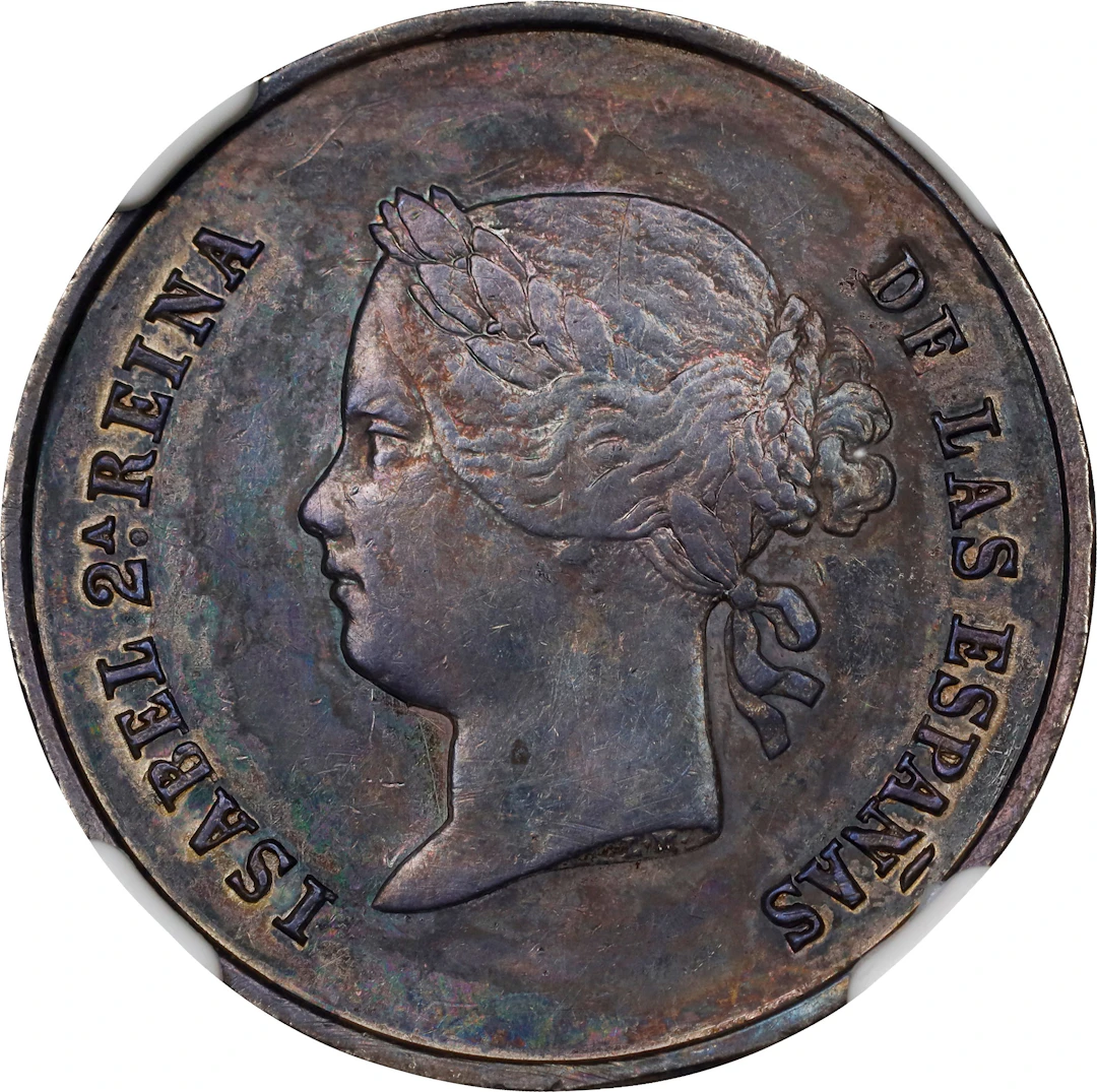 PHILIPPINES. Inauguration of the Manila Mint Silver Medal, 1861. Manila