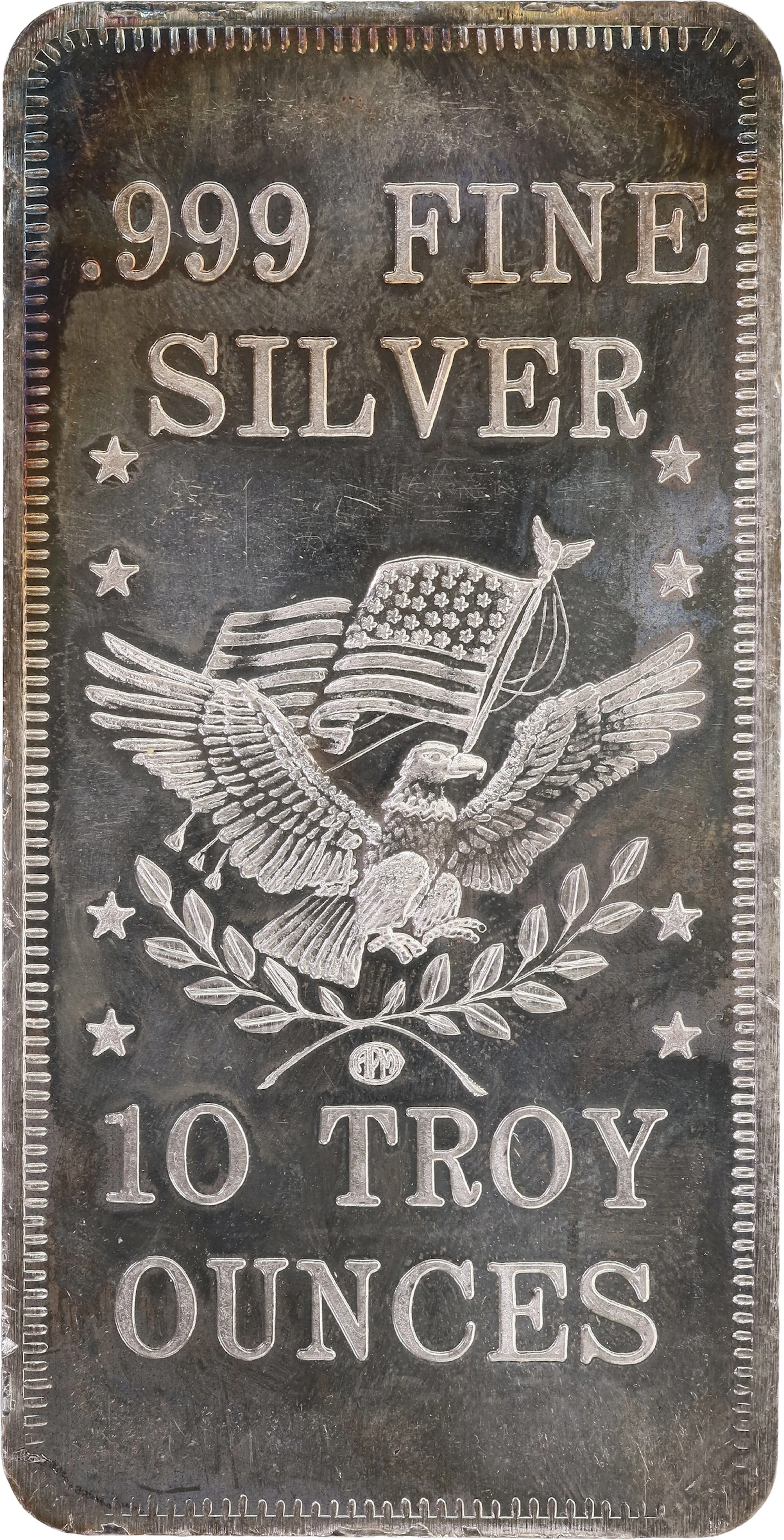 (10 oz, 311.04 g ASW). APM 10 oz Silver Bar.