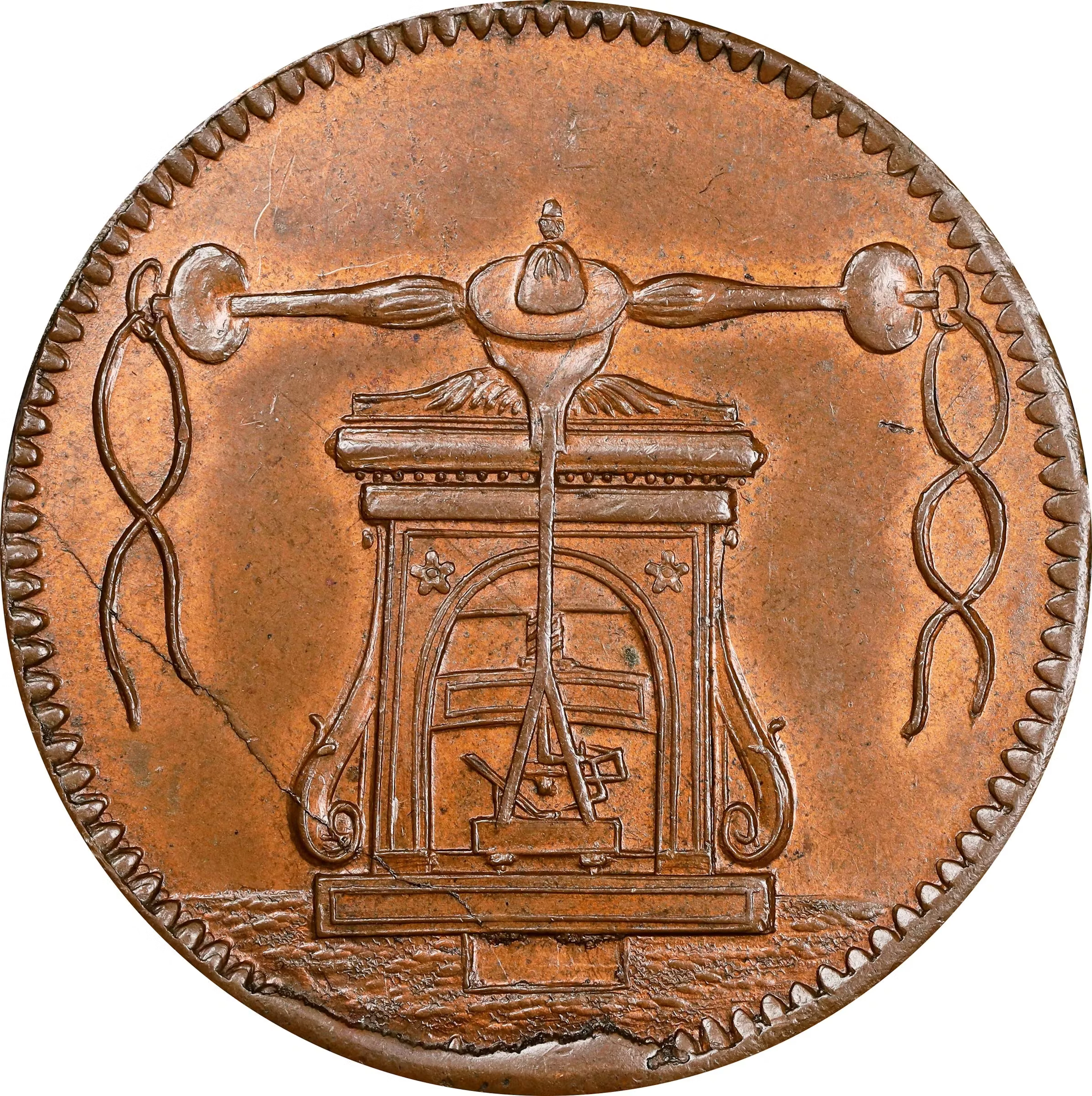 FRANCE. Directory. Bronze Medallic Trial, 1797. Paris Mint. PCGS SPECIMEN-64