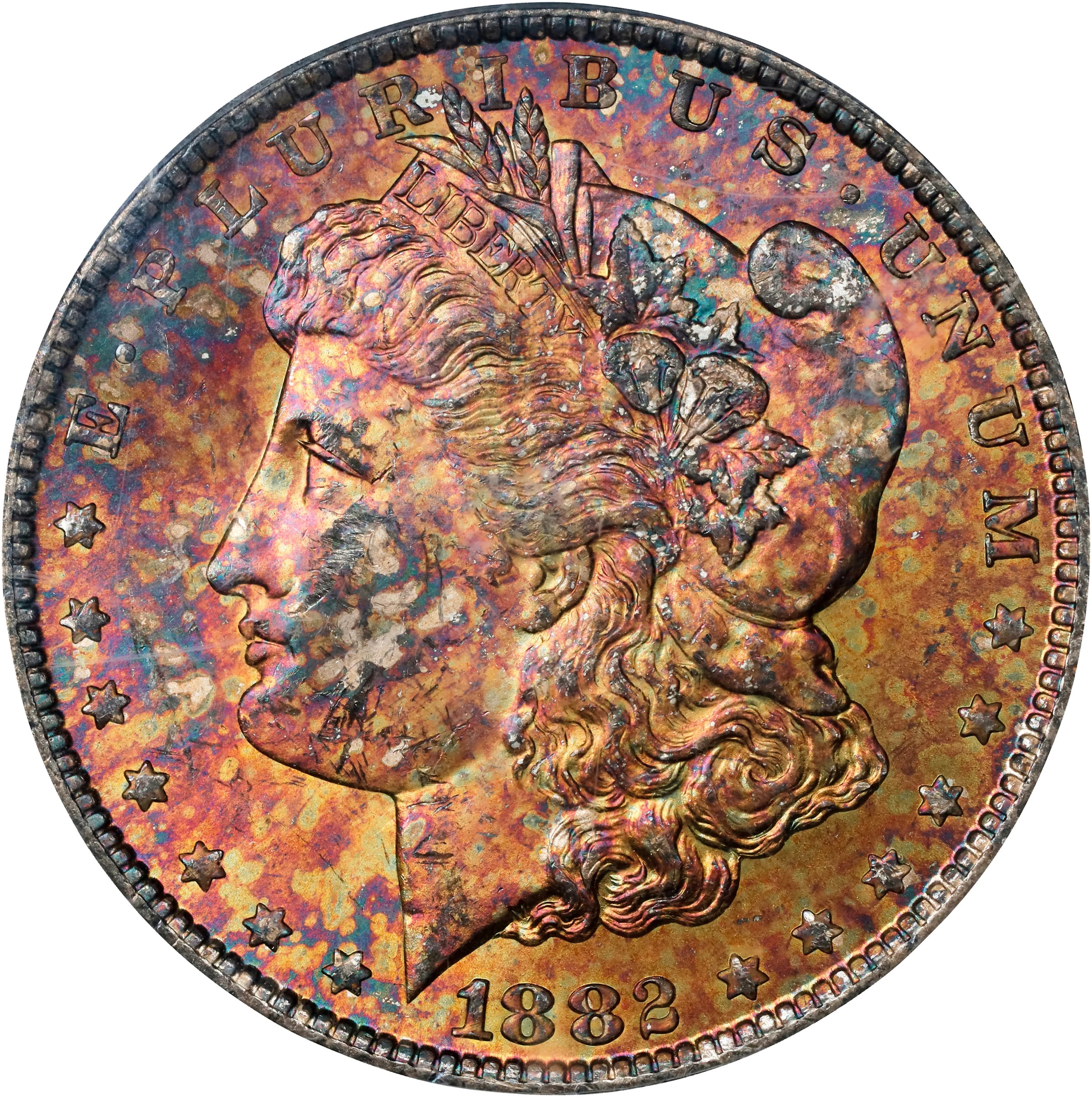 1882-CC Morgan Silver Dollar. MS-63 (PCGS). CAC. OGH Generation 3.0.