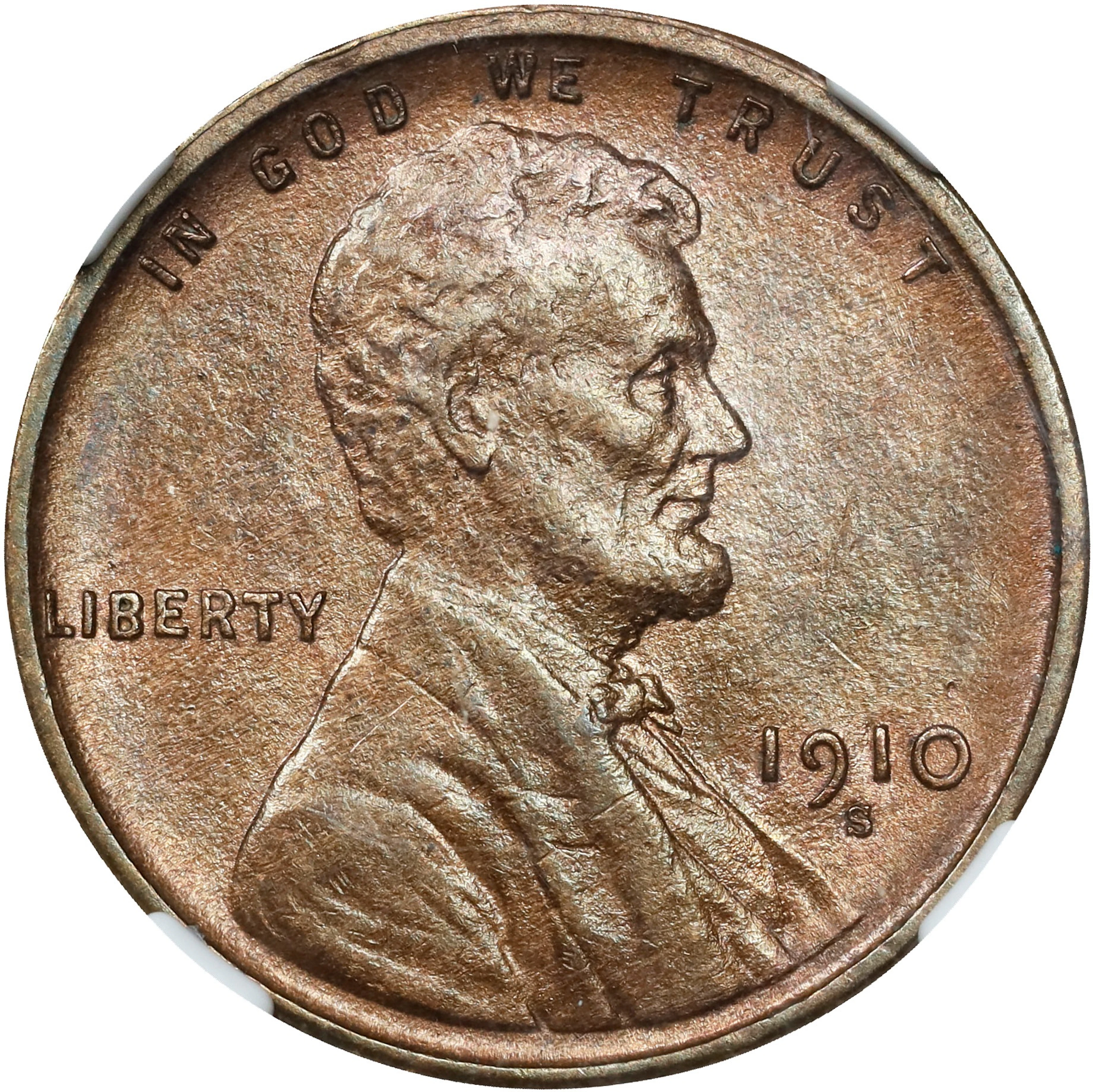 1910-S Lincoln Cent. MS-62 BN (NGC).