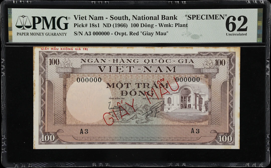 VIETNAM, SOUTH. National Bank of Vietnam. 100 Dong, ND (1966). P-18s1.