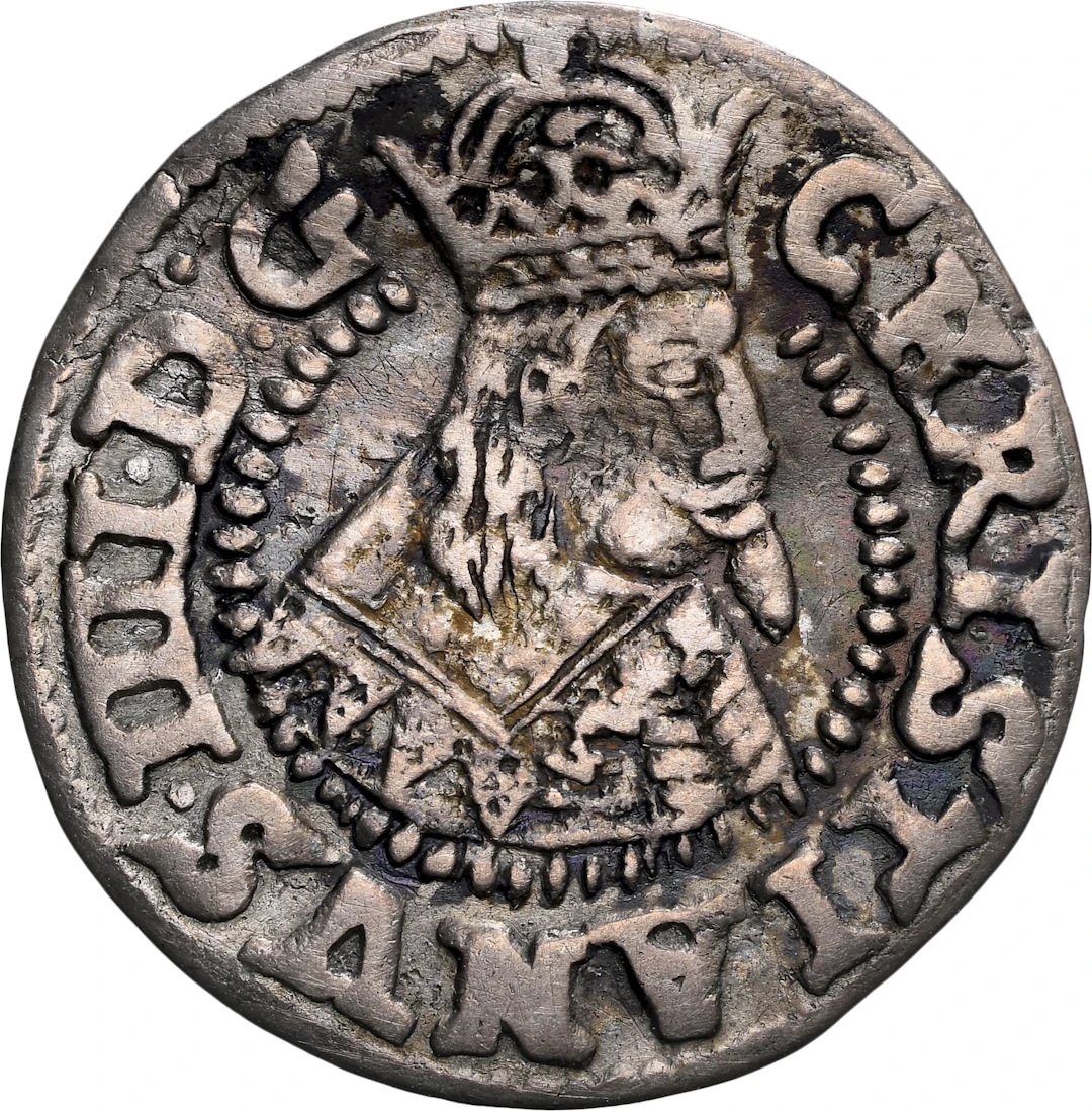 DENMARK. 1/16 Speciedaler (3 Skilling Lybsk), 1642. Glückstadt Mint.