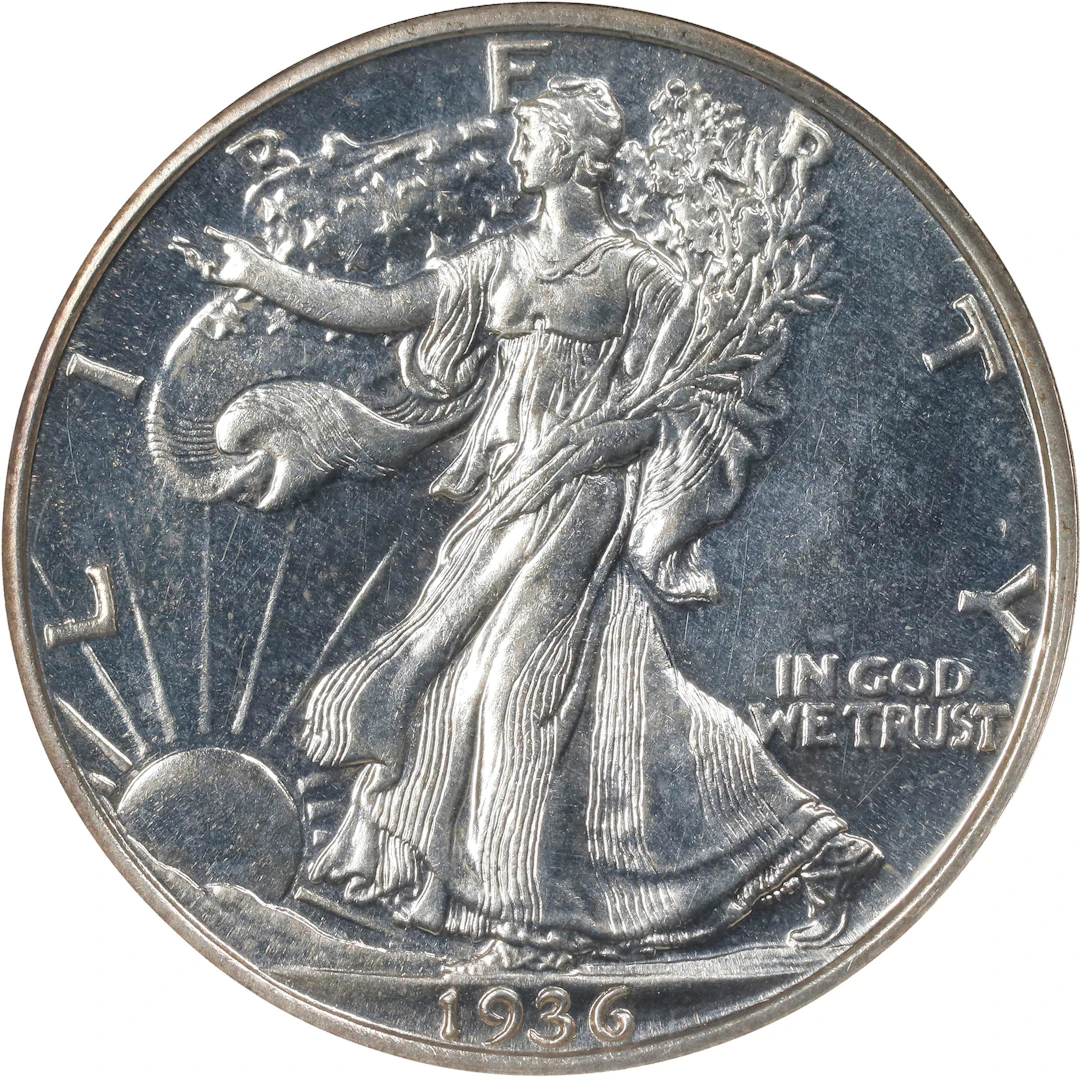 1936 Walking Liberty Half Dollar. Proof-65 (NGC).