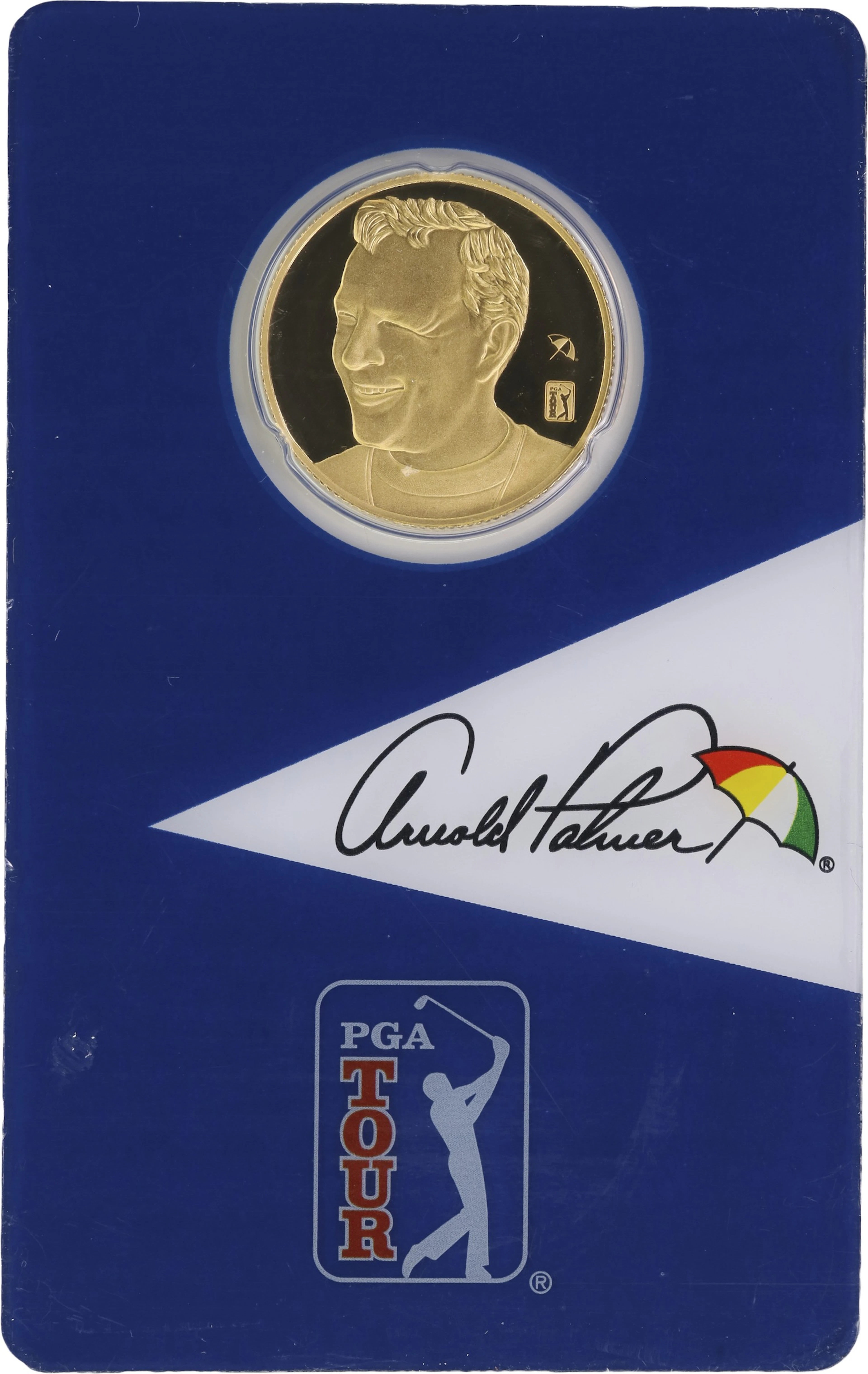 (0.25 oz, 7.776 g AGW). Solomon Islands. 2021 PGA Tour Arnold Palmer