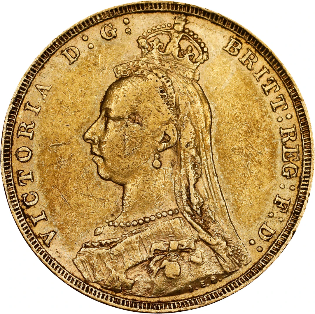 (0.236 oz, 7.325 g AGW). Great Britain. 1892 Gold Sovereign.