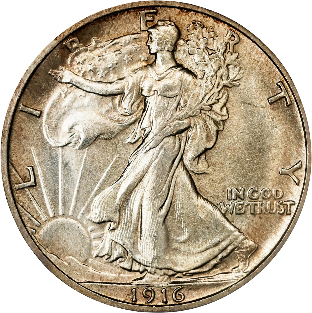 1916 Walking Liberty Half Dollar. MS-63 (PCGS). OGH Generation 3.1.