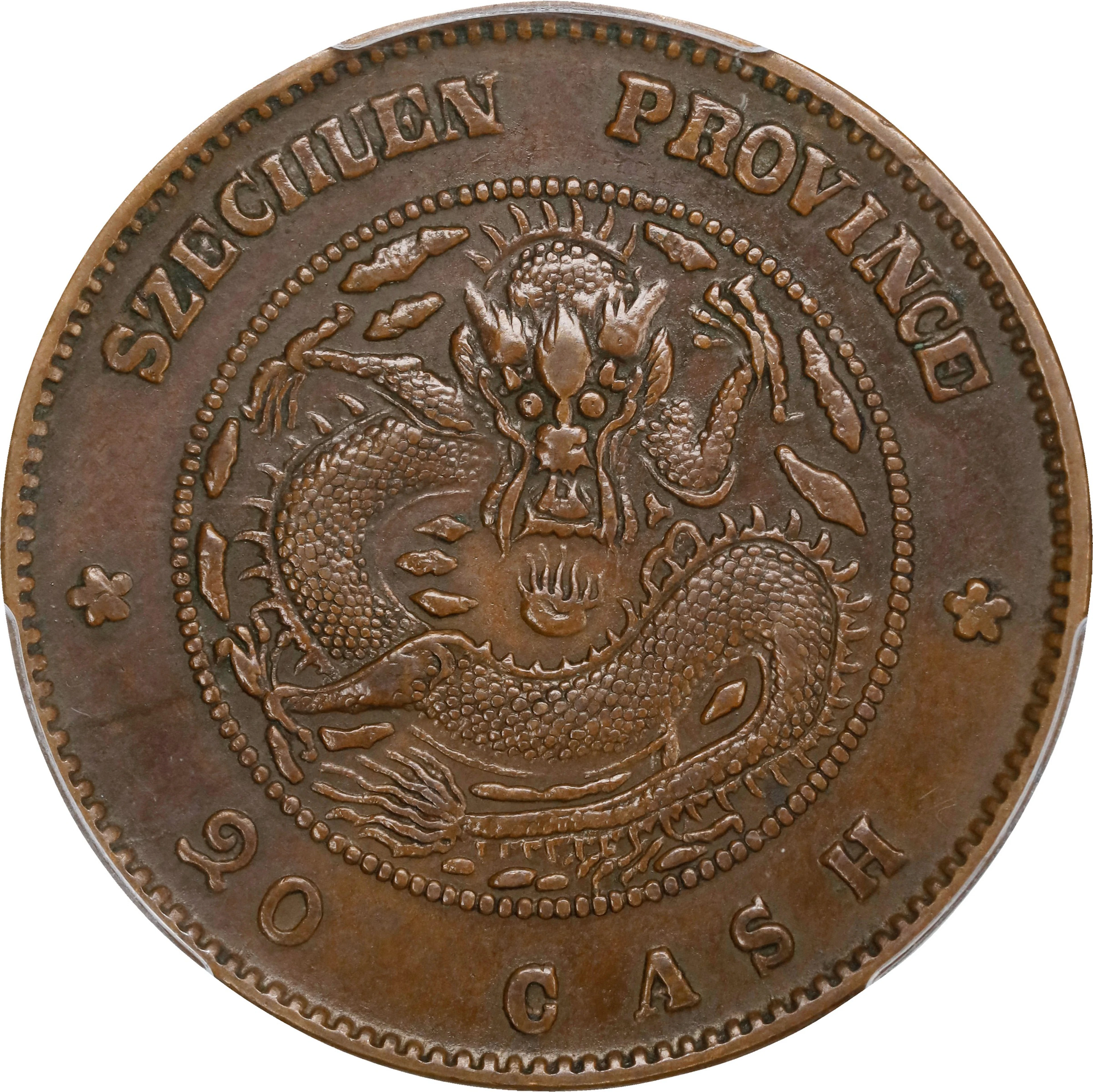 (t) CHINA. Szechuan. 20 Cash, ND (1903-05). Chengdu Mint. Kuang-hsu
